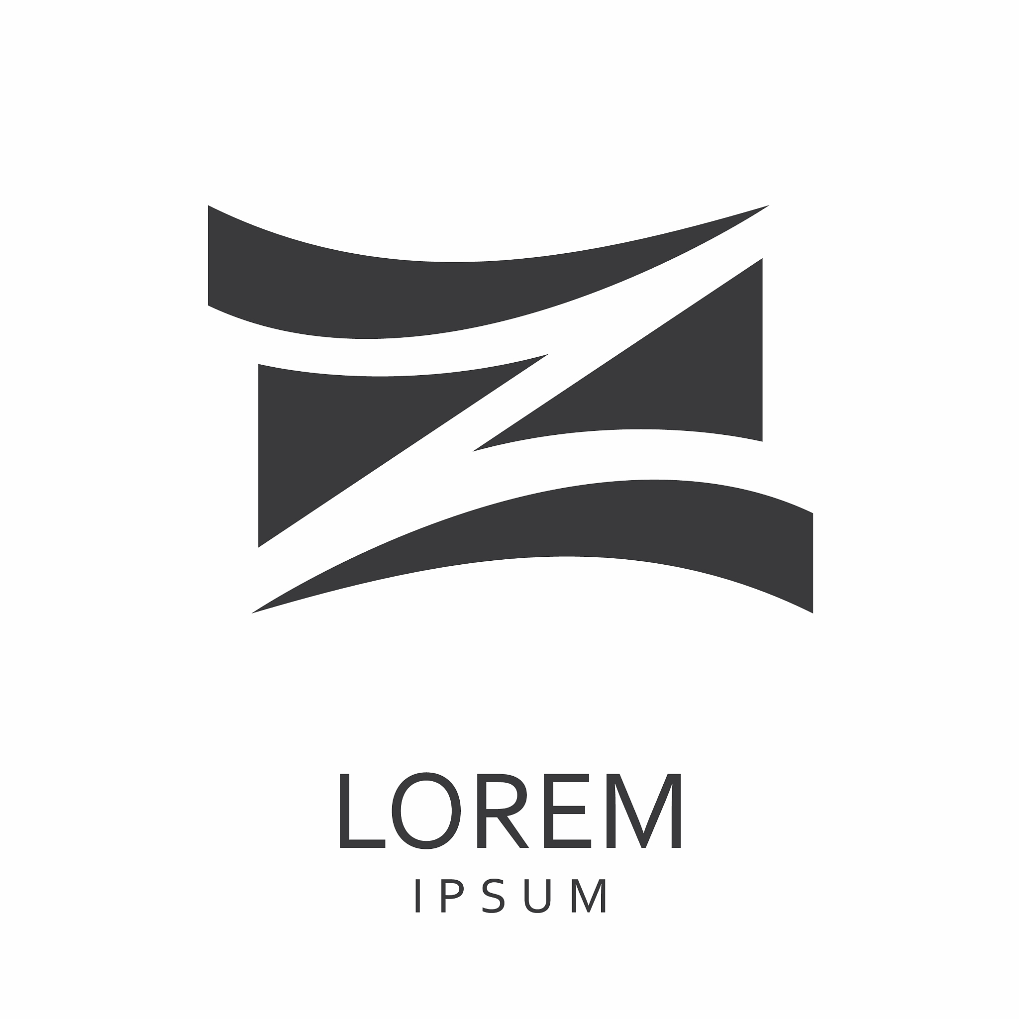 black abstract logo