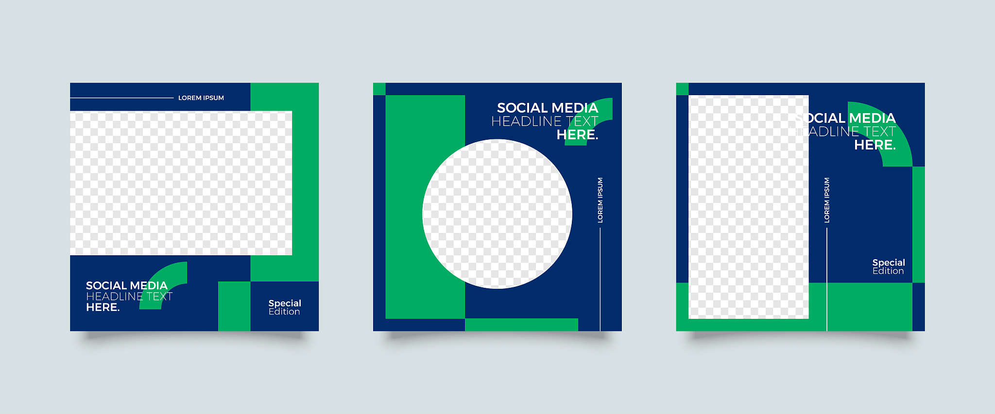 social media post template
