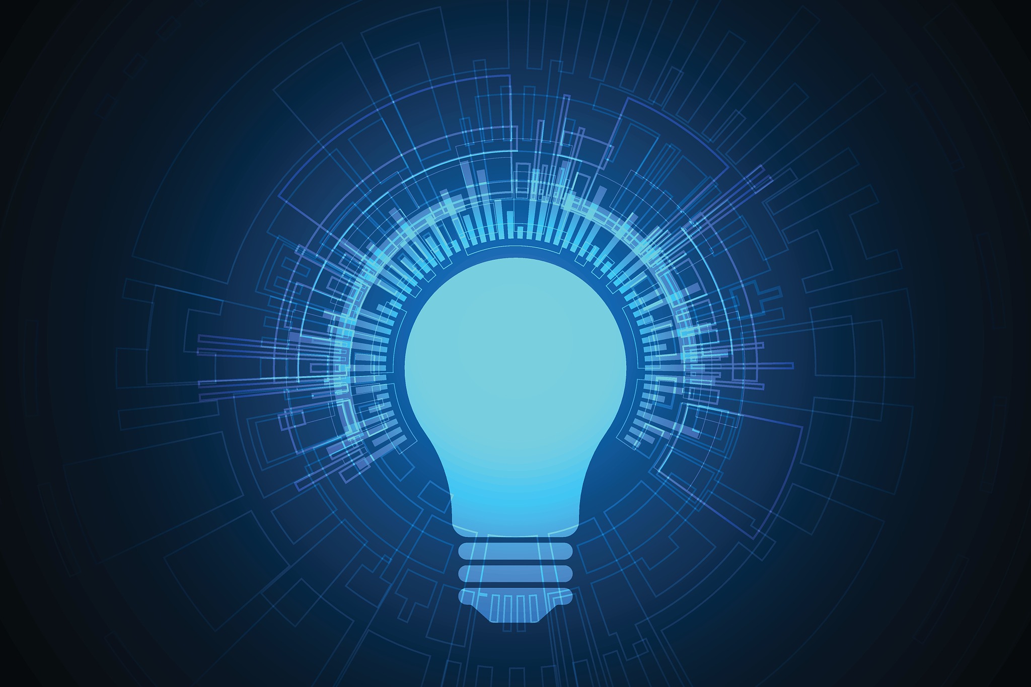vector abstract background technology lamp concept.
