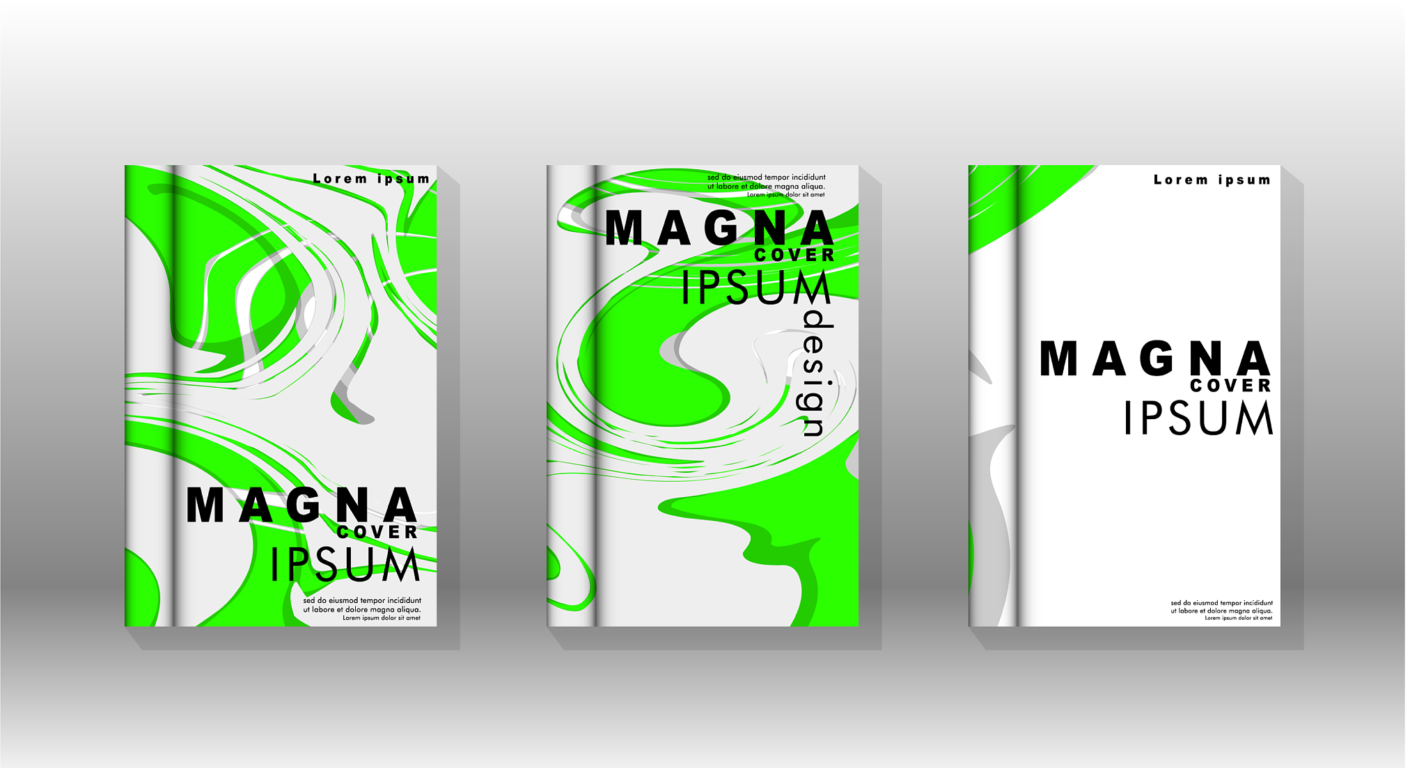abstract cover with liquid elements book design