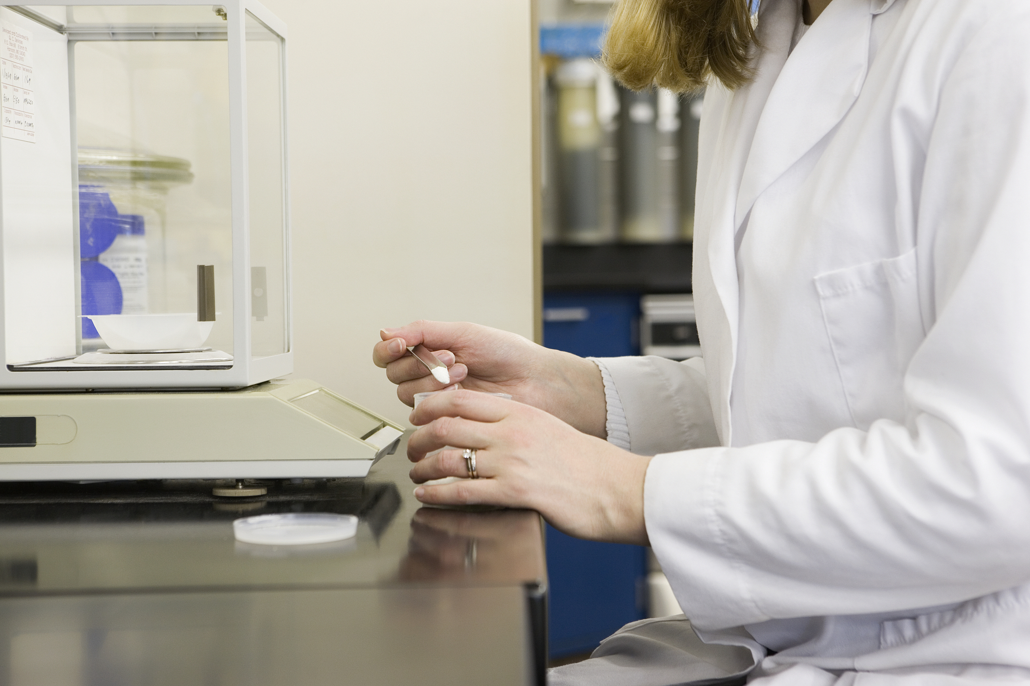 female scientist working in a laboratory