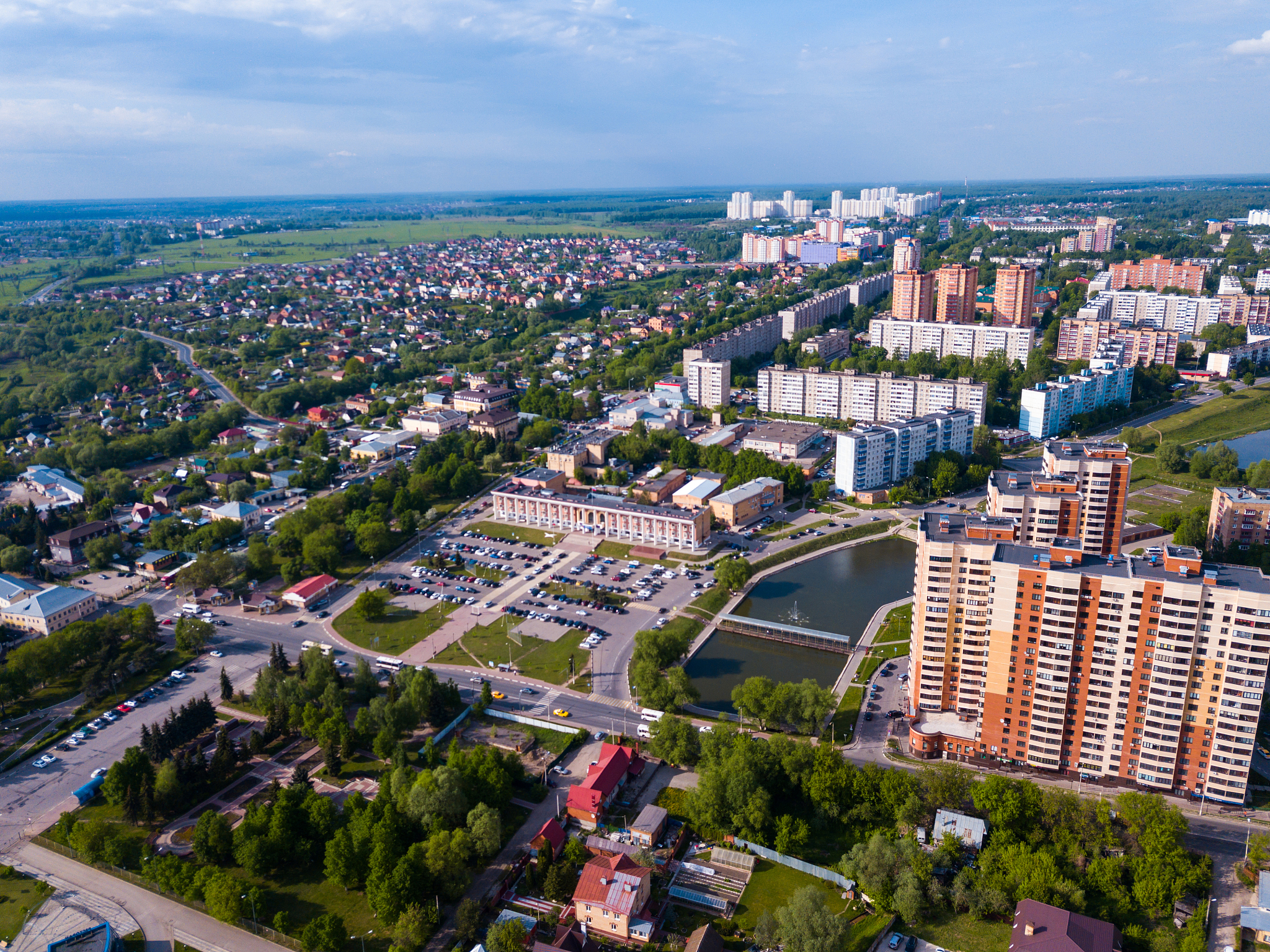 aerial view of chekhov city
