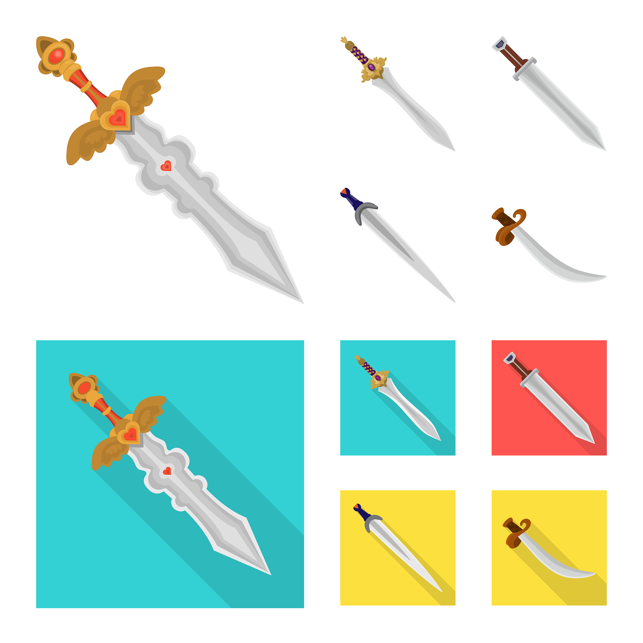 game and armor symbol set