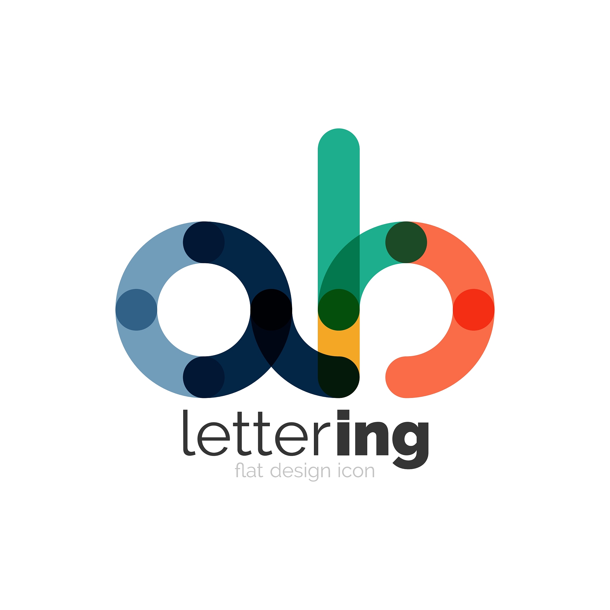letter logo business icon