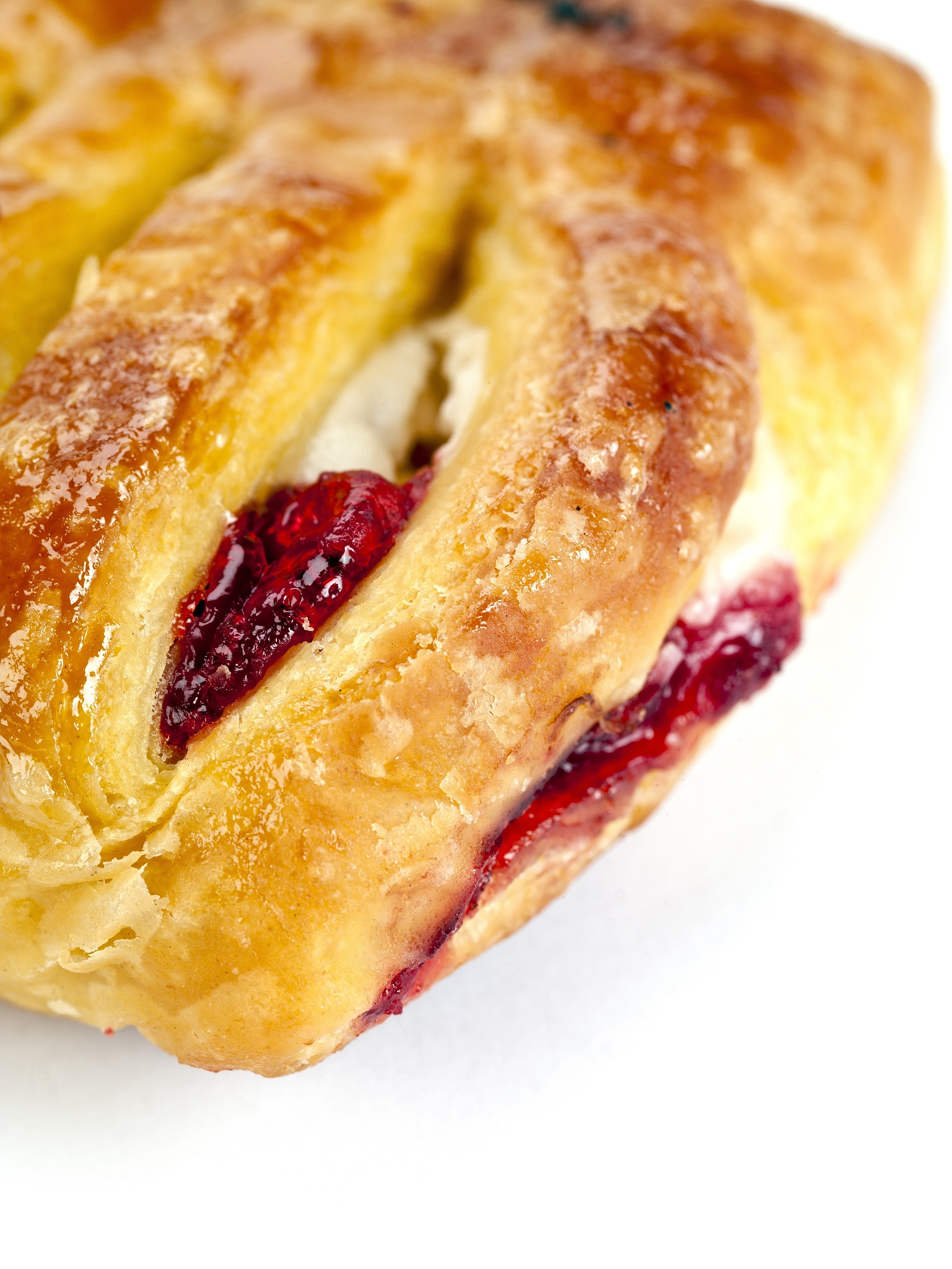 pastry shot from the side angle