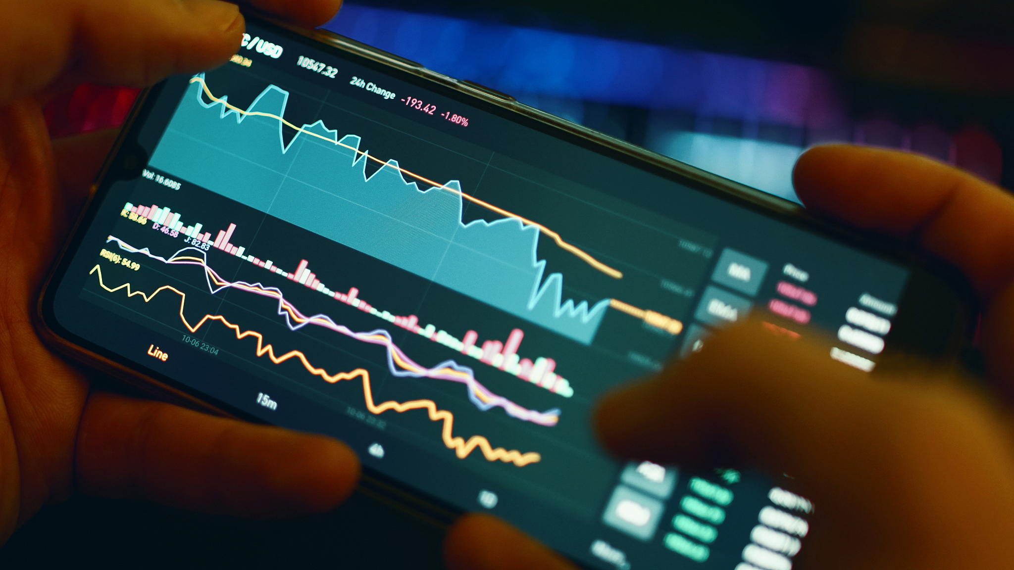 mobile phone stock exchange rates, bitcoin and us dollars