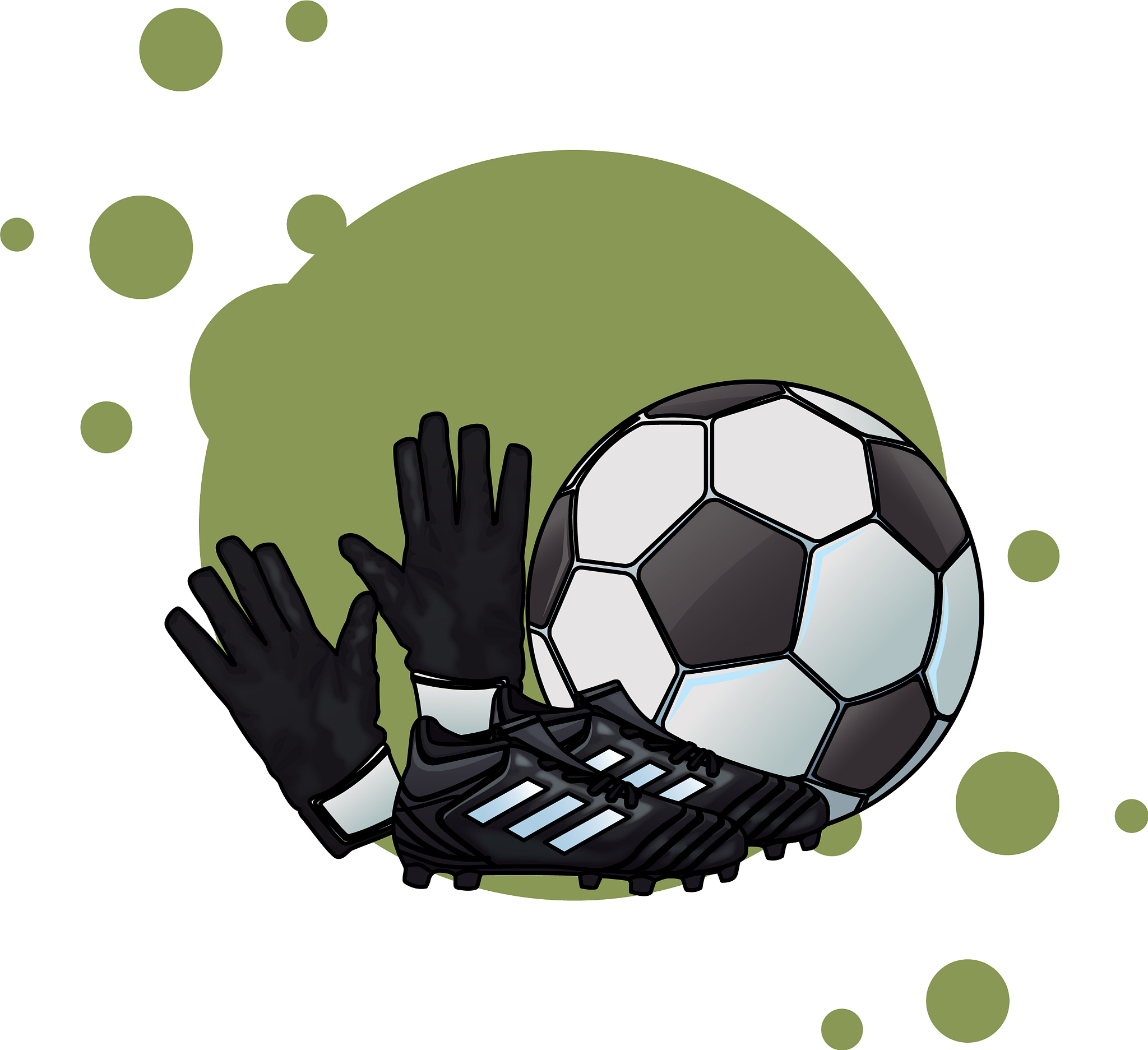 soccer boots with ball