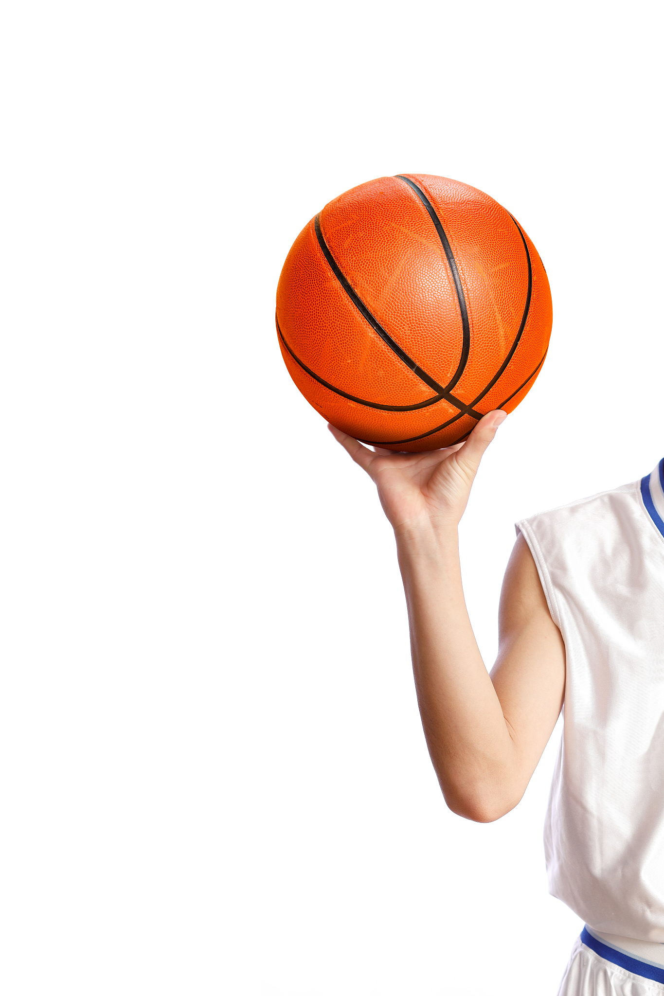 a man with basketball
