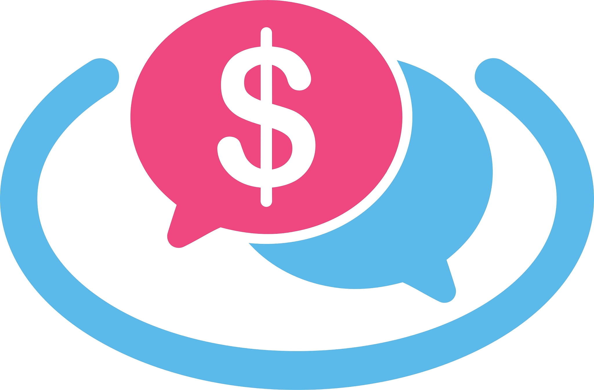 financial network icon from business bicolor set
