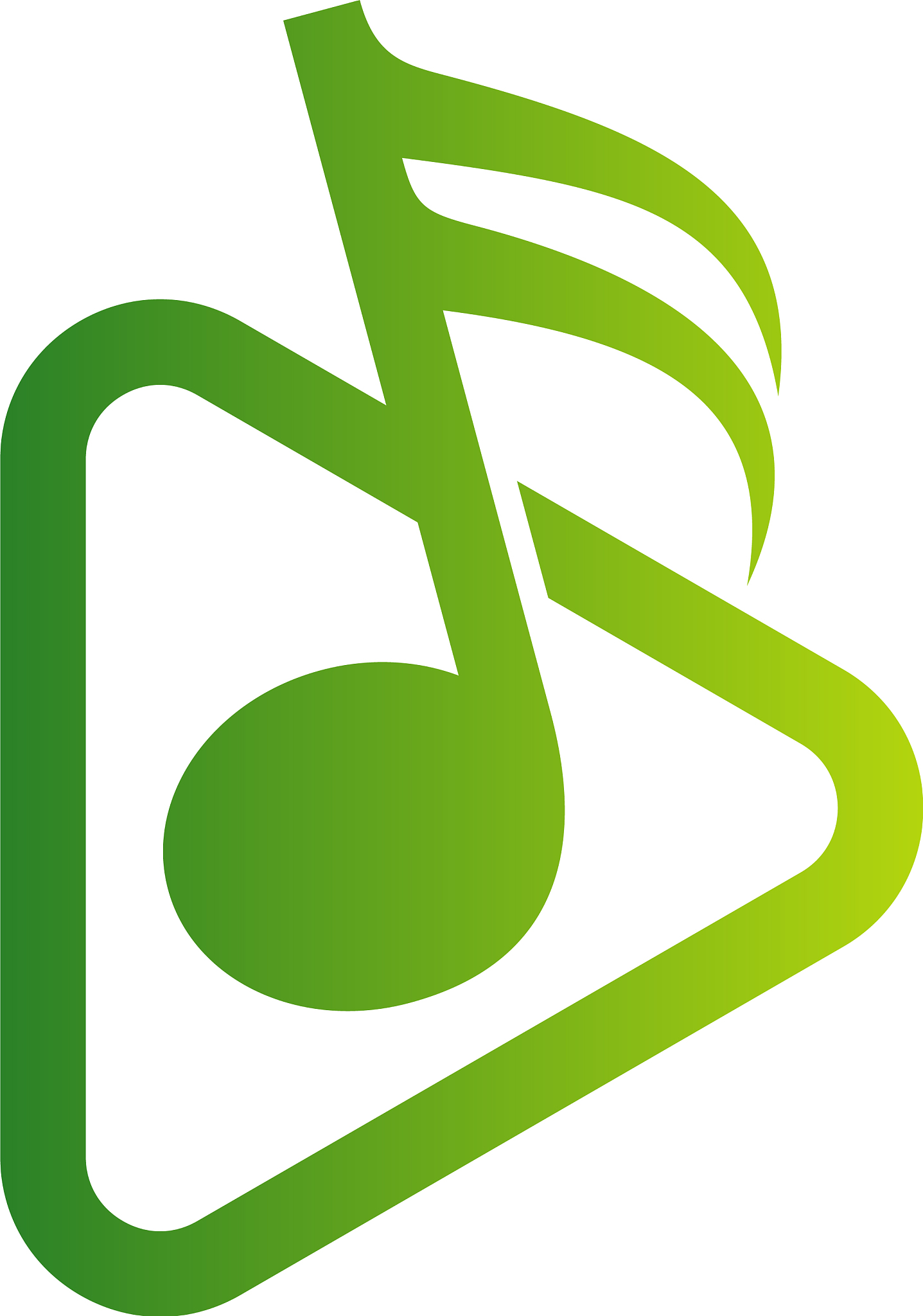 music note logo design concept note play music