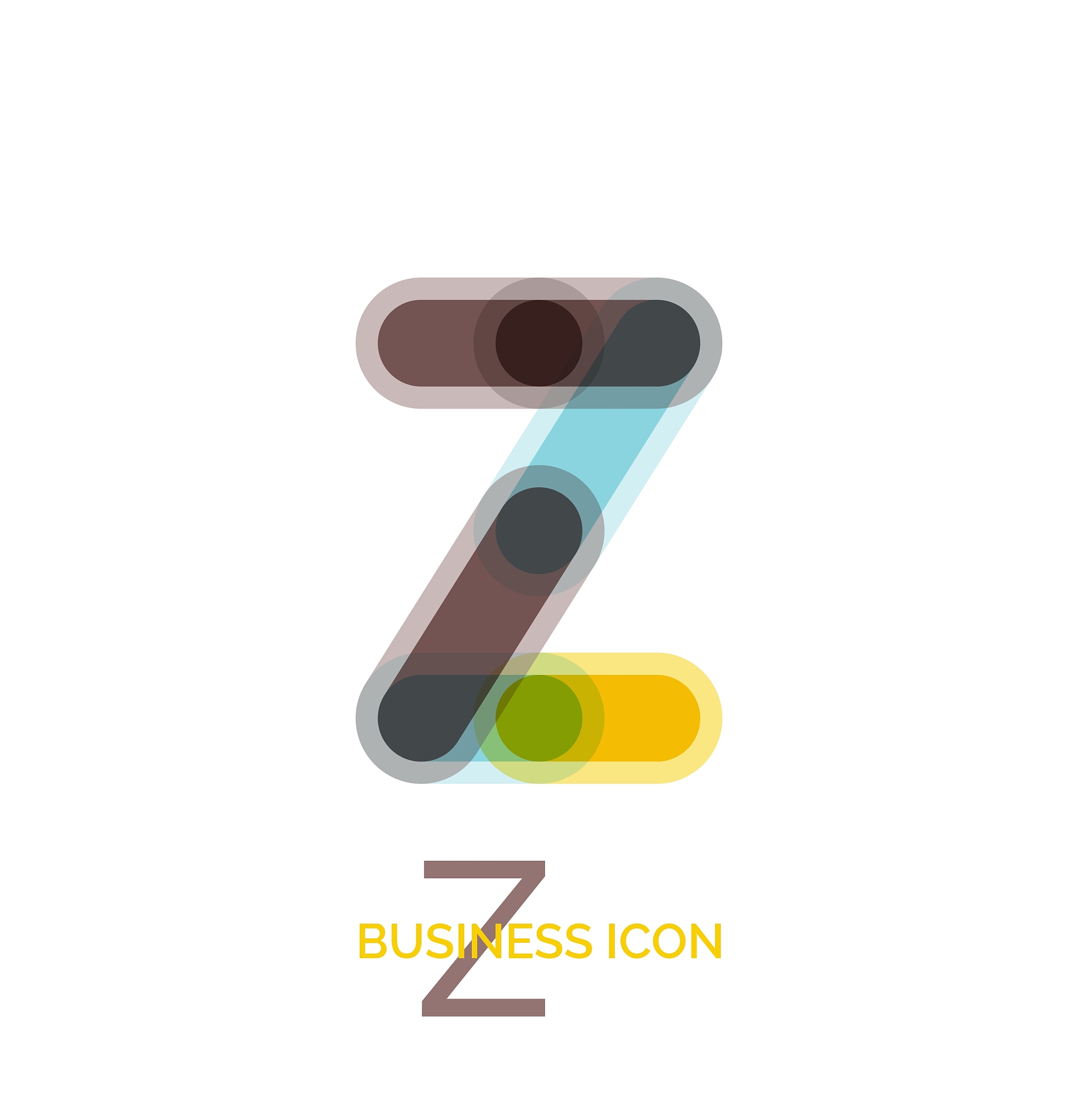 minimal line font design letter z