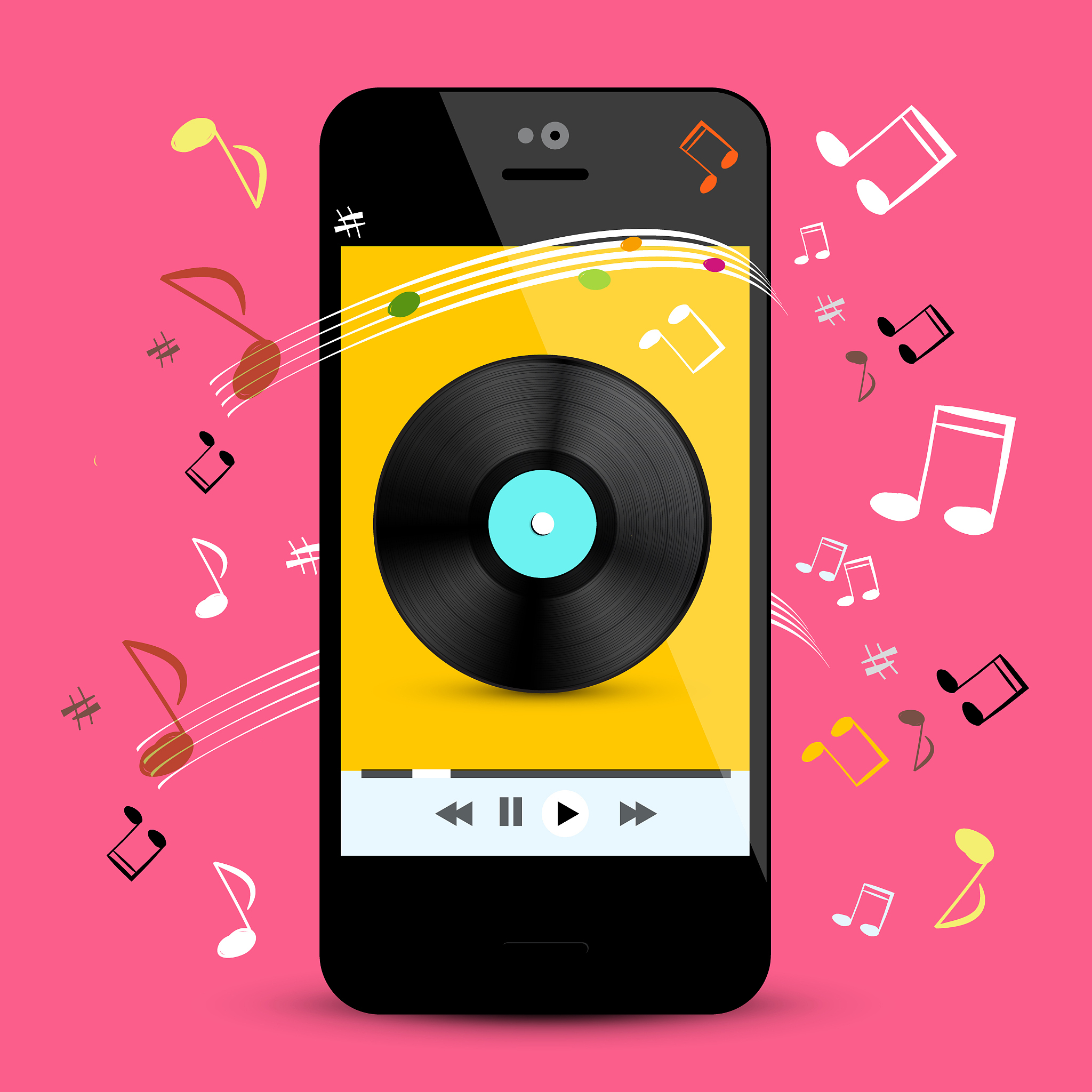 music player on phone