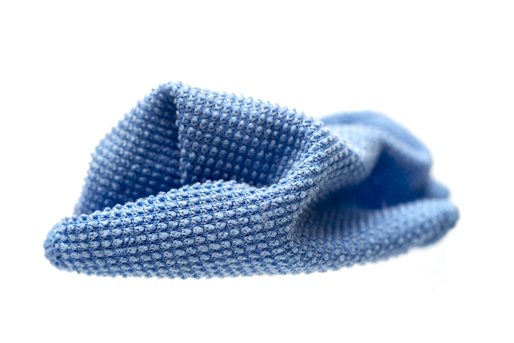 blue microfiber cloth