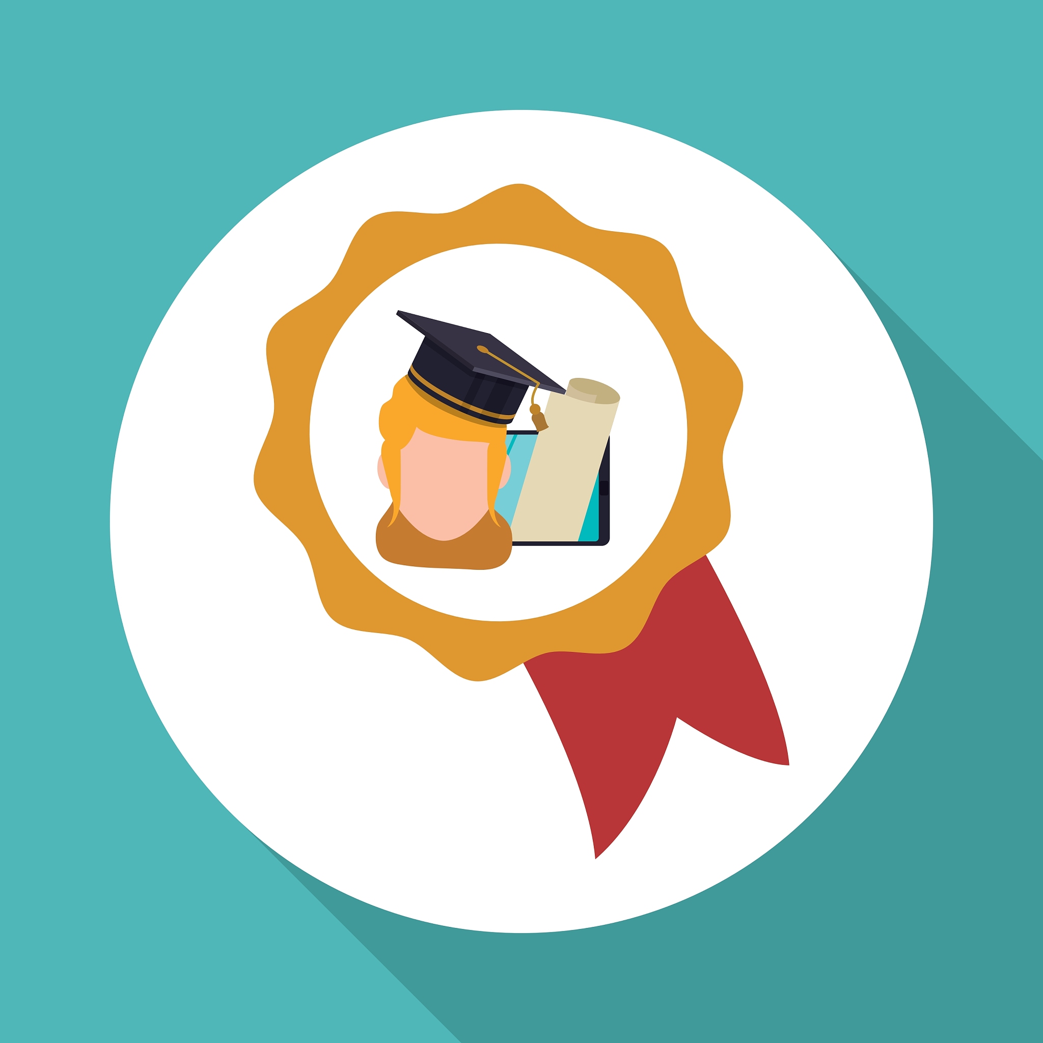 e-learning design education icon isolated