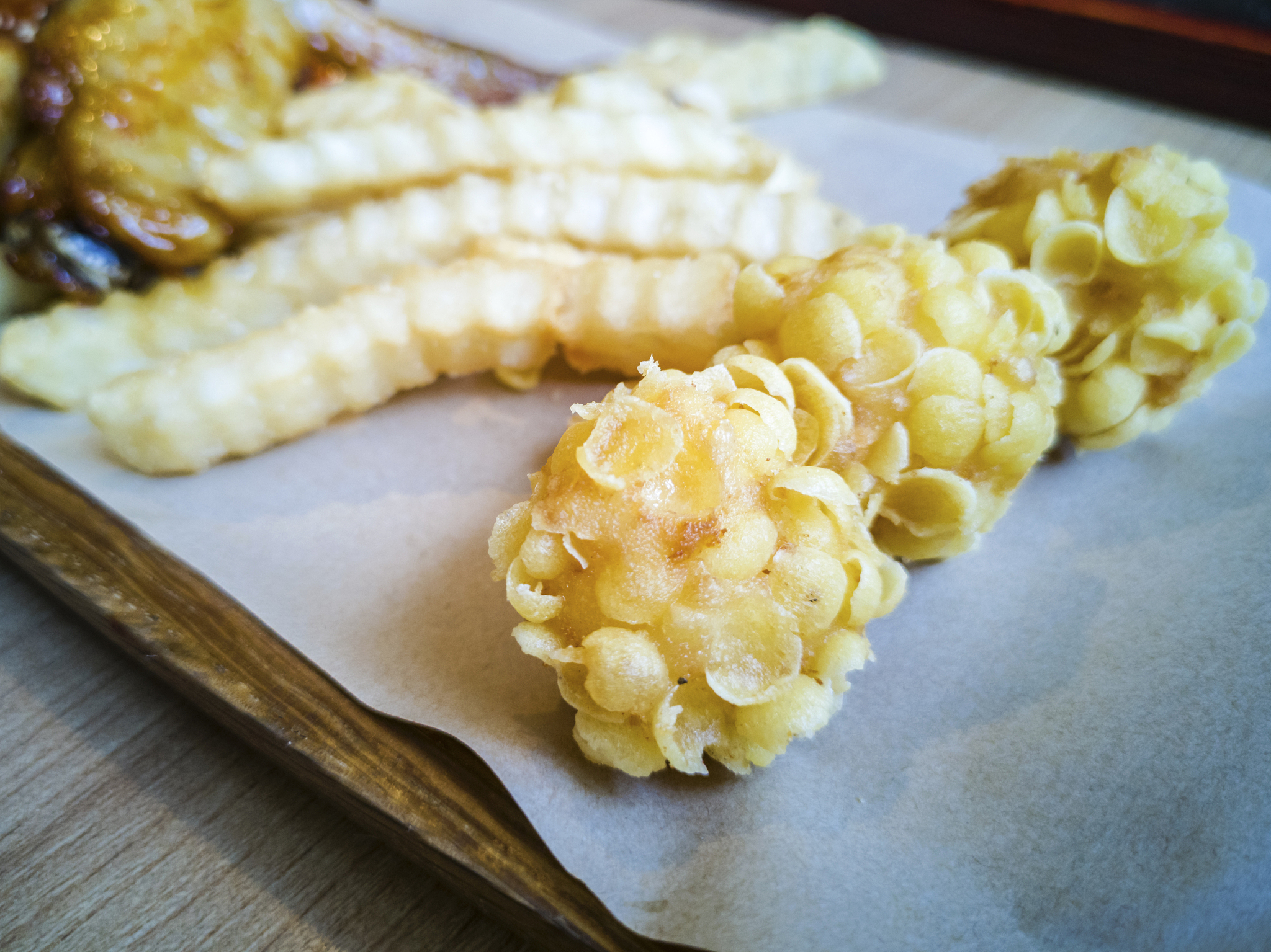 french fries with ketchup