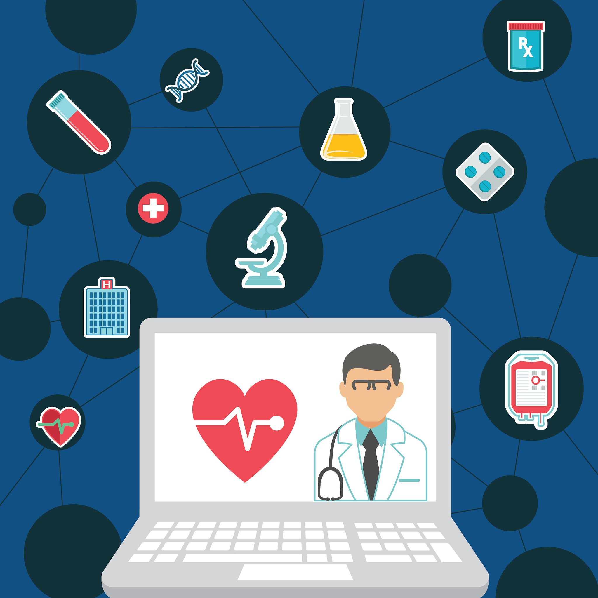 medical and healthcare infographic