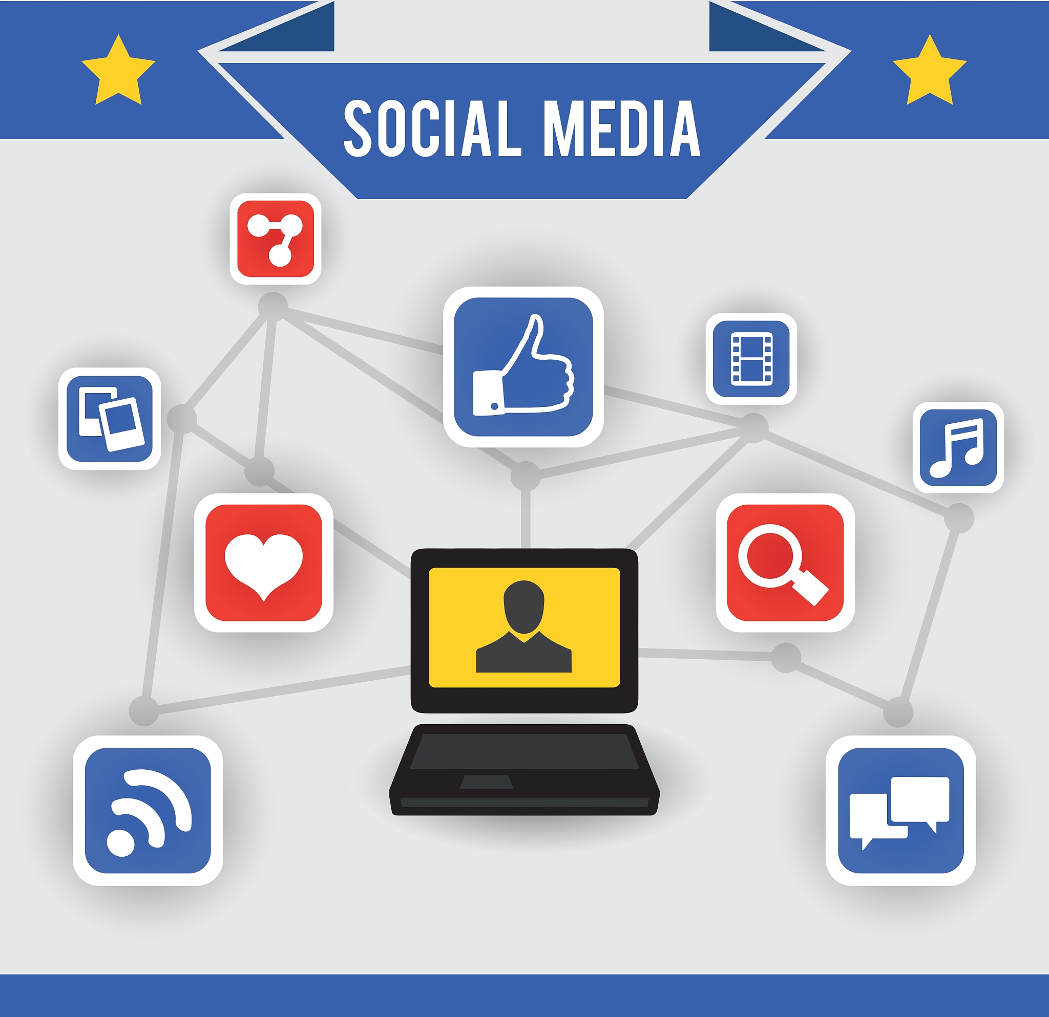 abstract concept of social media