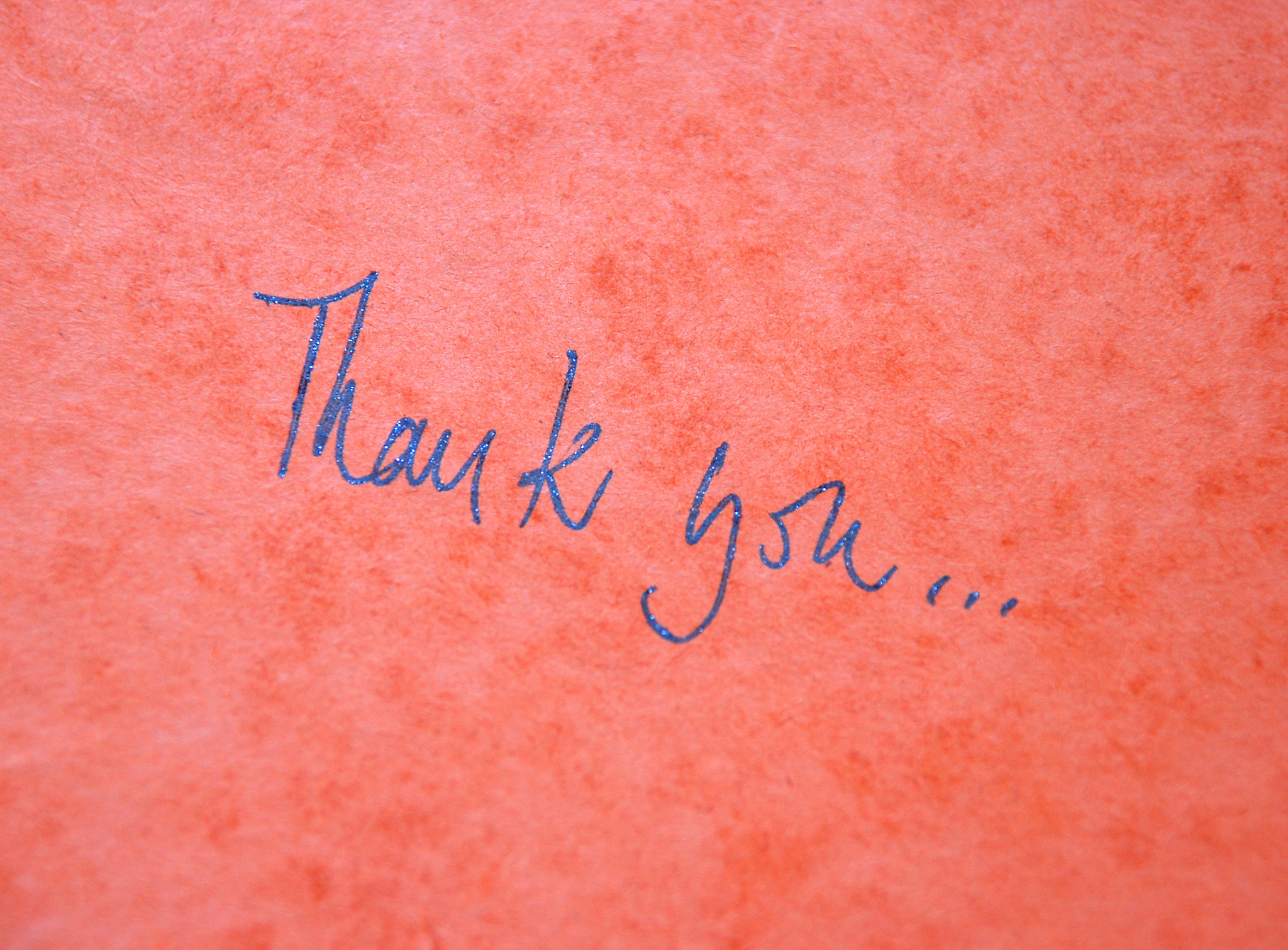 Thank you about the things you say about my mom that means so much to me right now