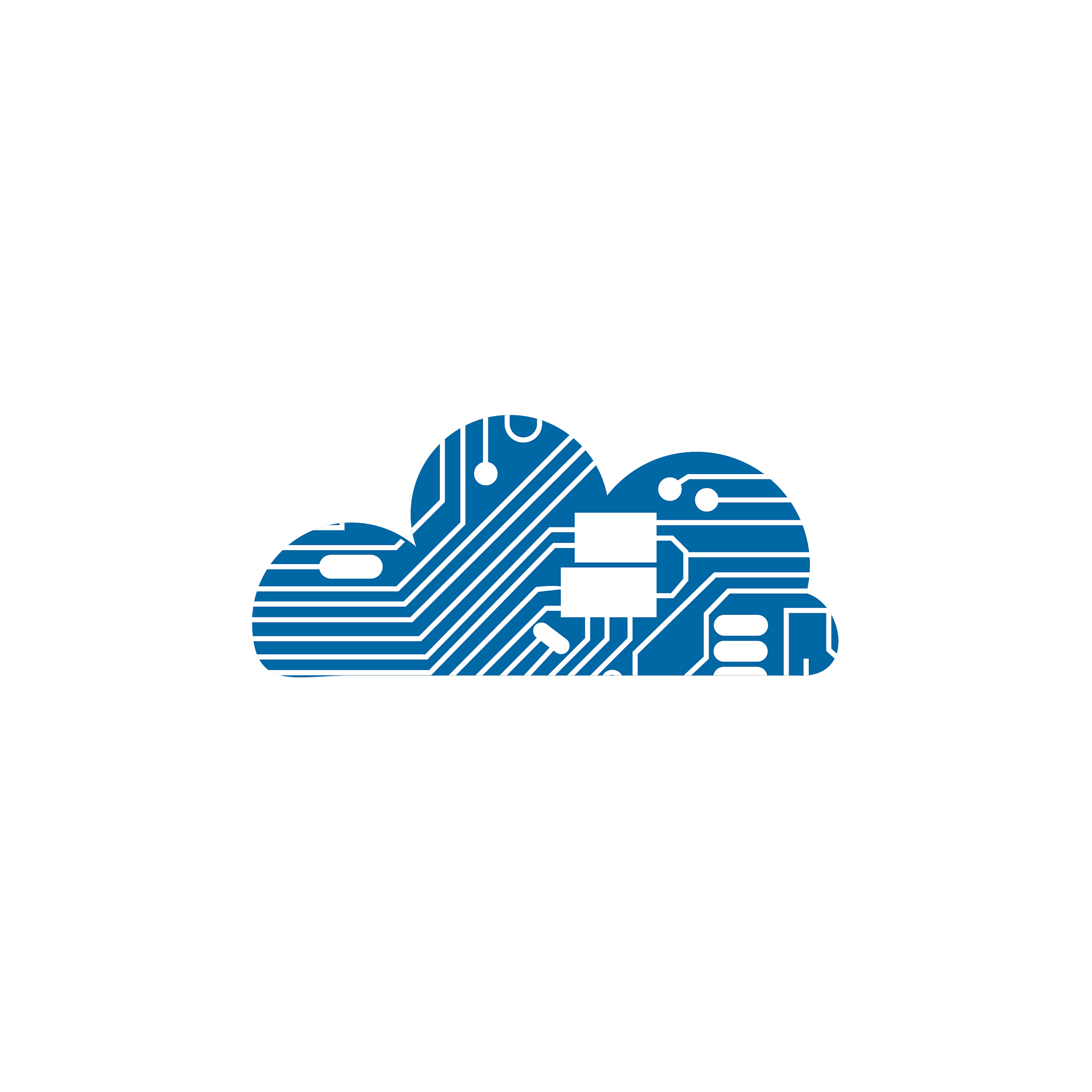 cloud logo design template