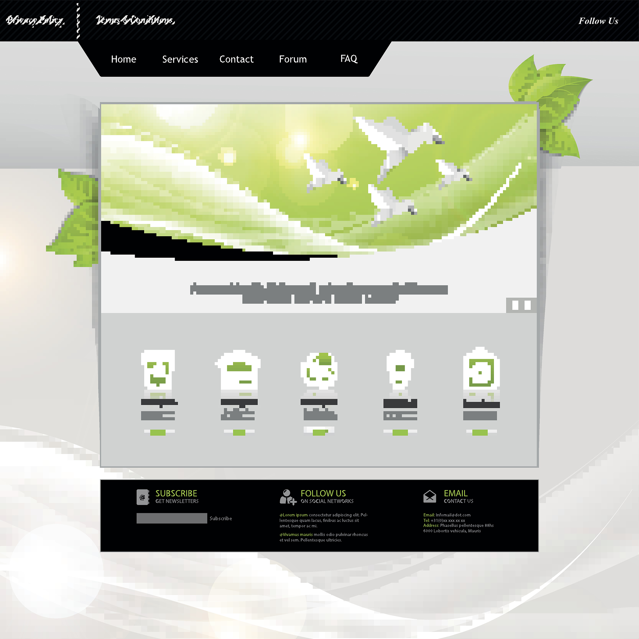 eco website template