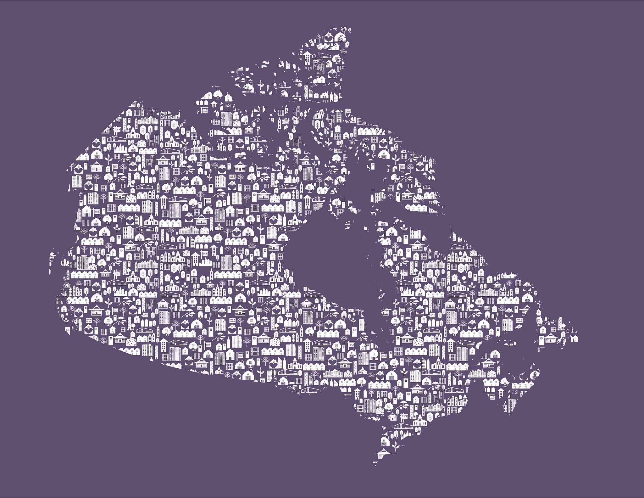 map of canada, real estate concept