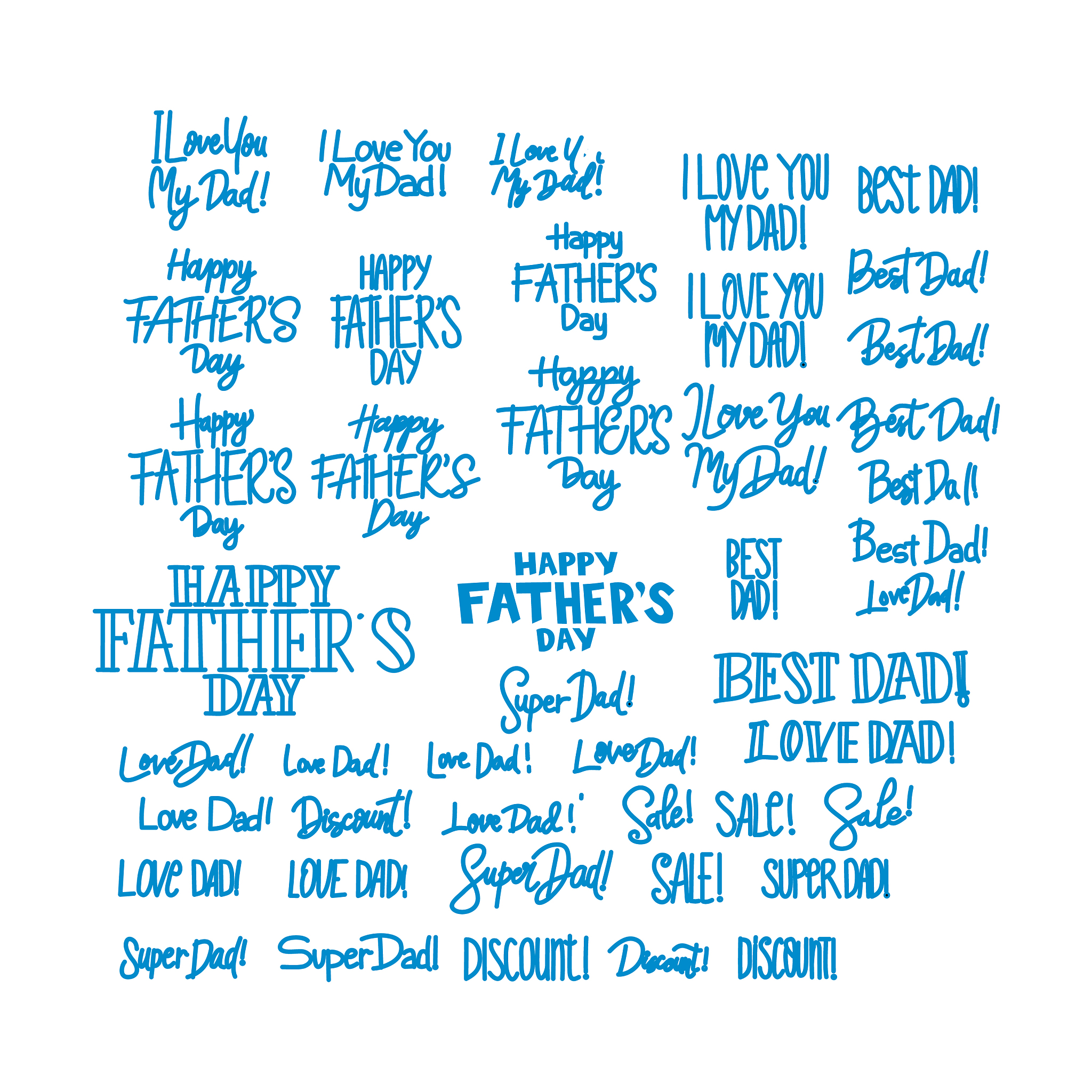happy fathers day template design