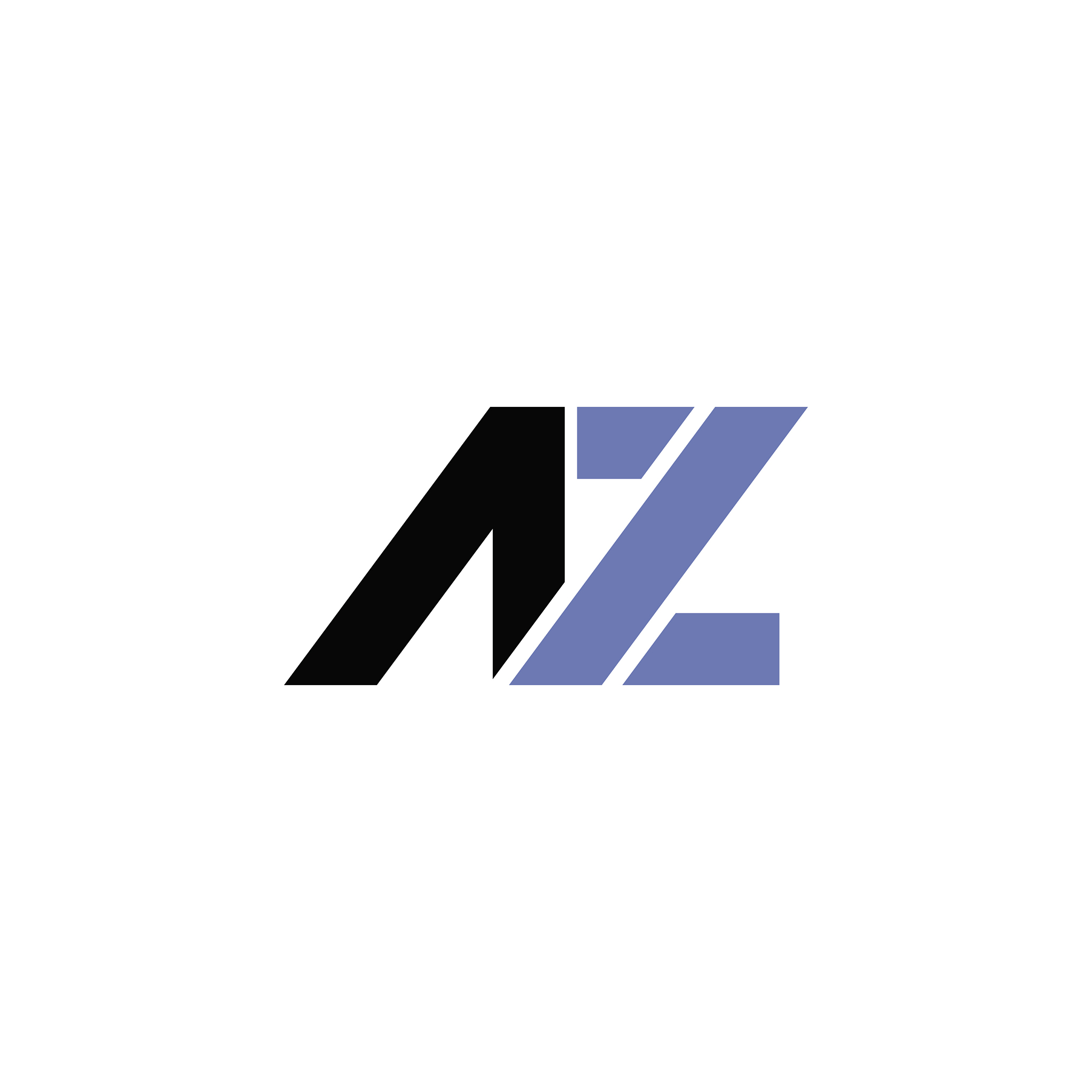 initial letter az or za logo design template