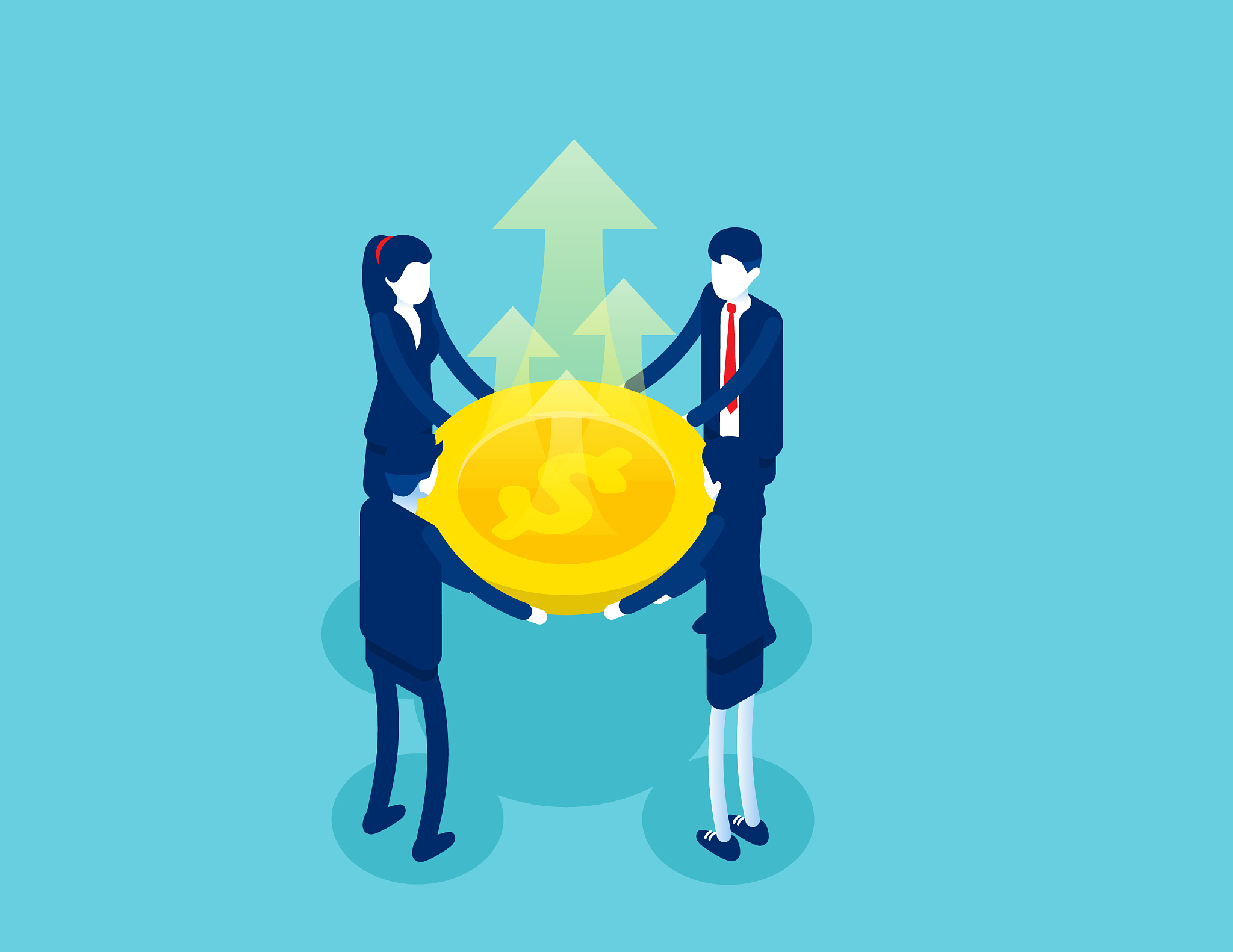 business company financial growth concept