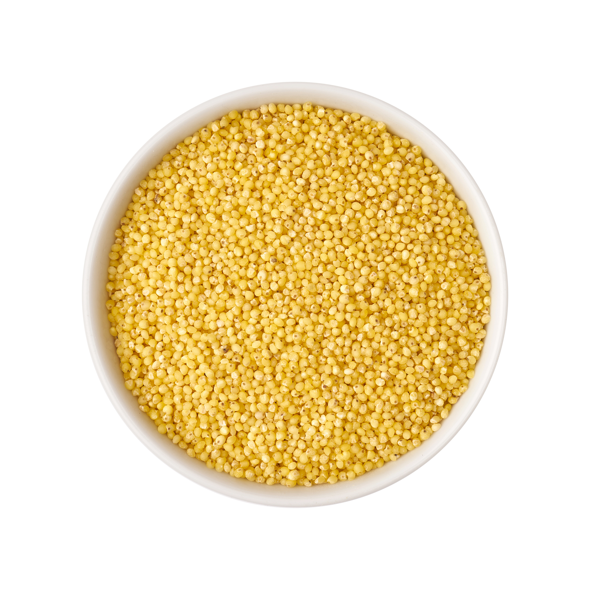 grains, groats, flakes in a bowl top view