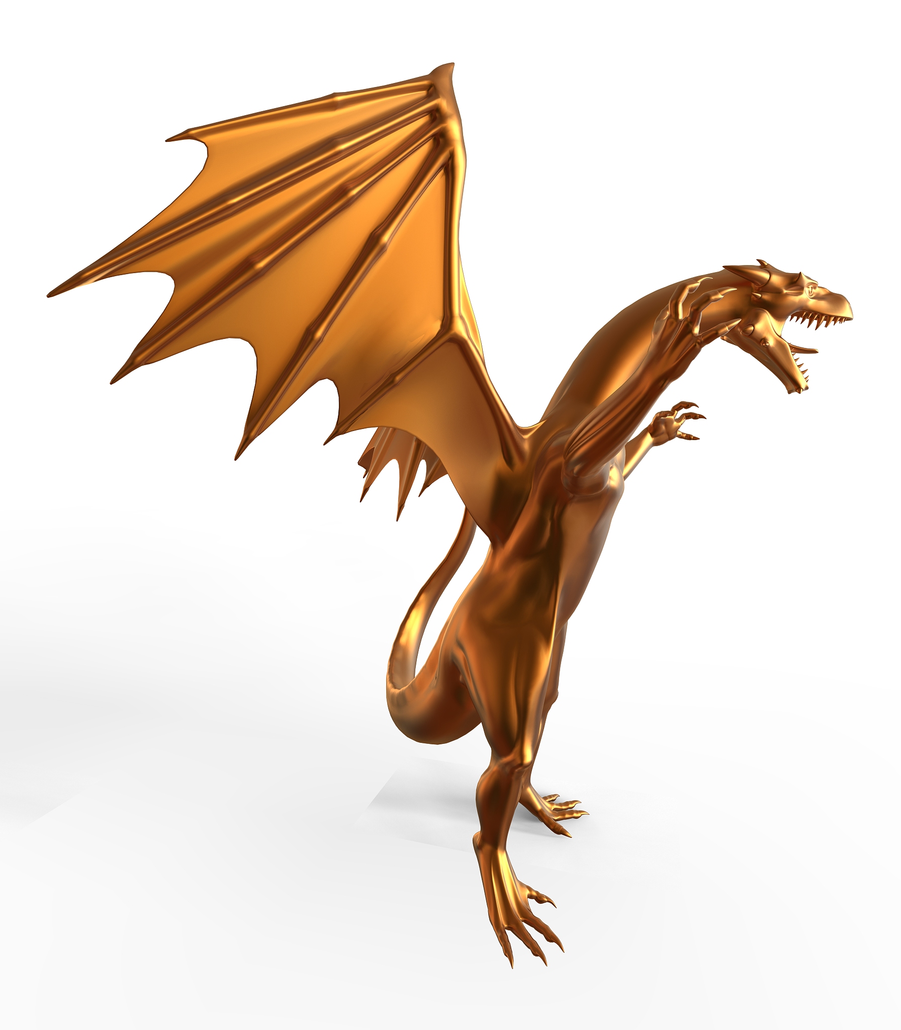 fantasy golden dragon