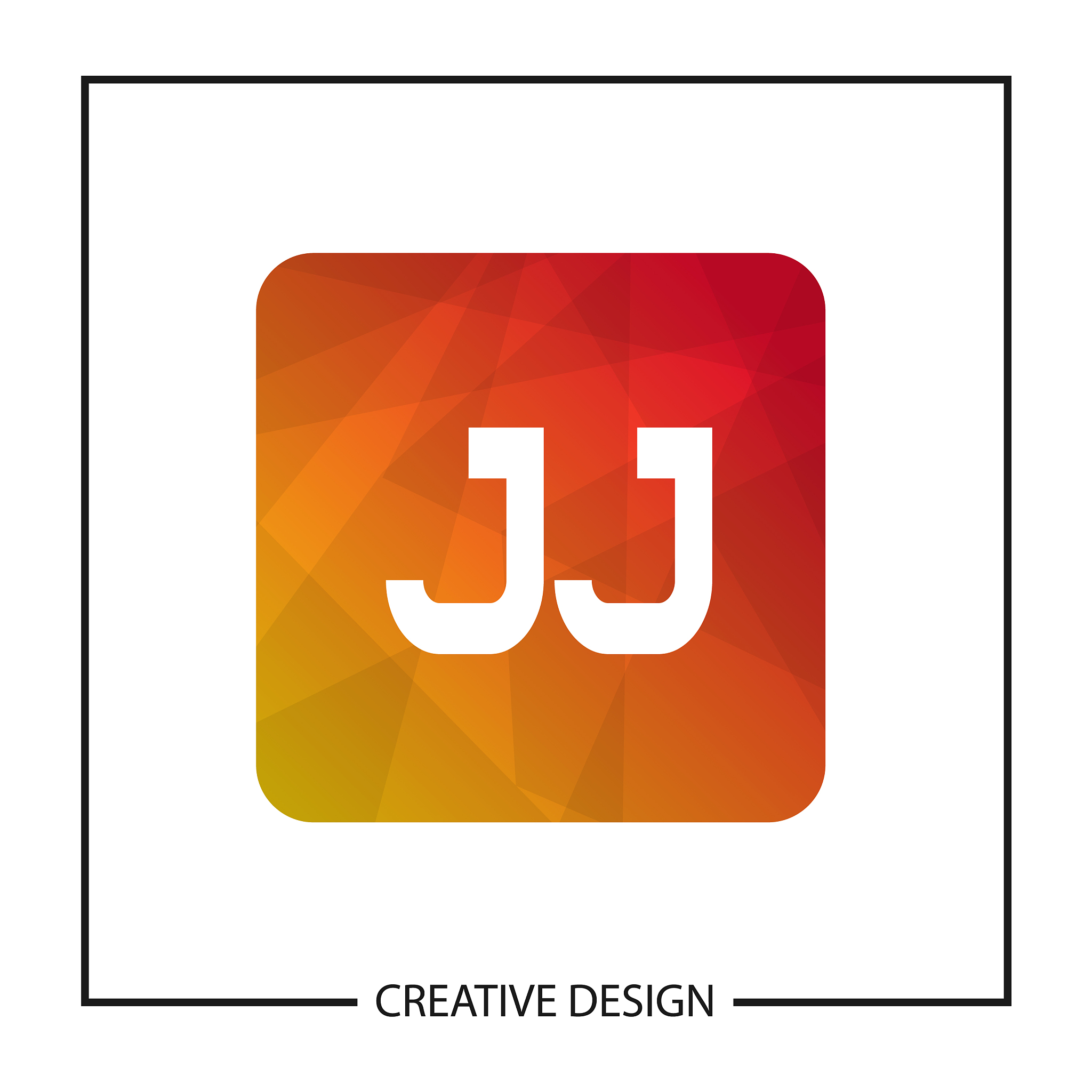 initial letter jj logo template design