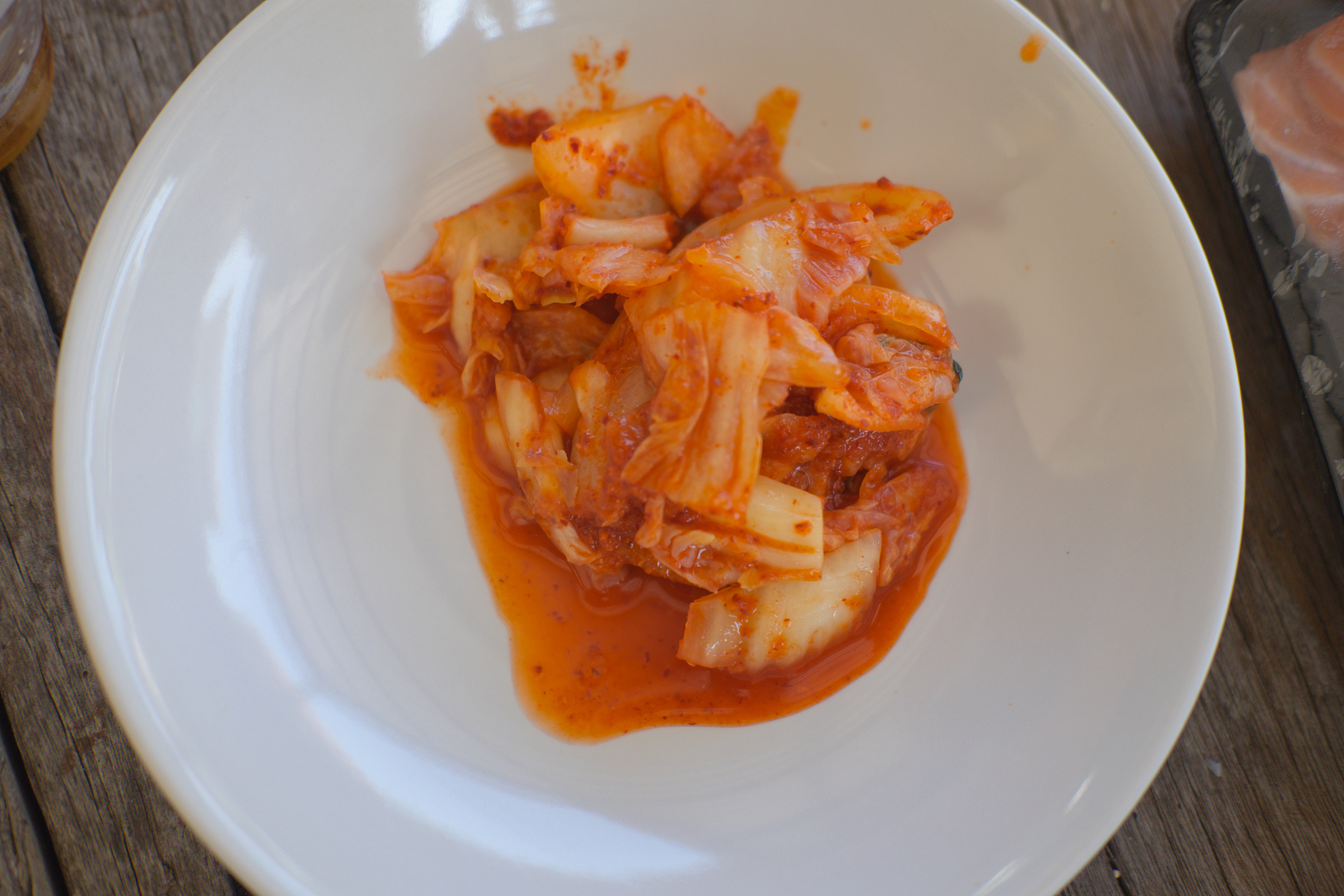 kimchi salad of korean food traditional