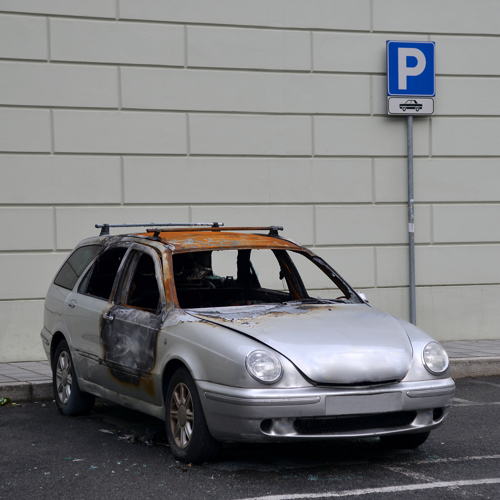 car burned