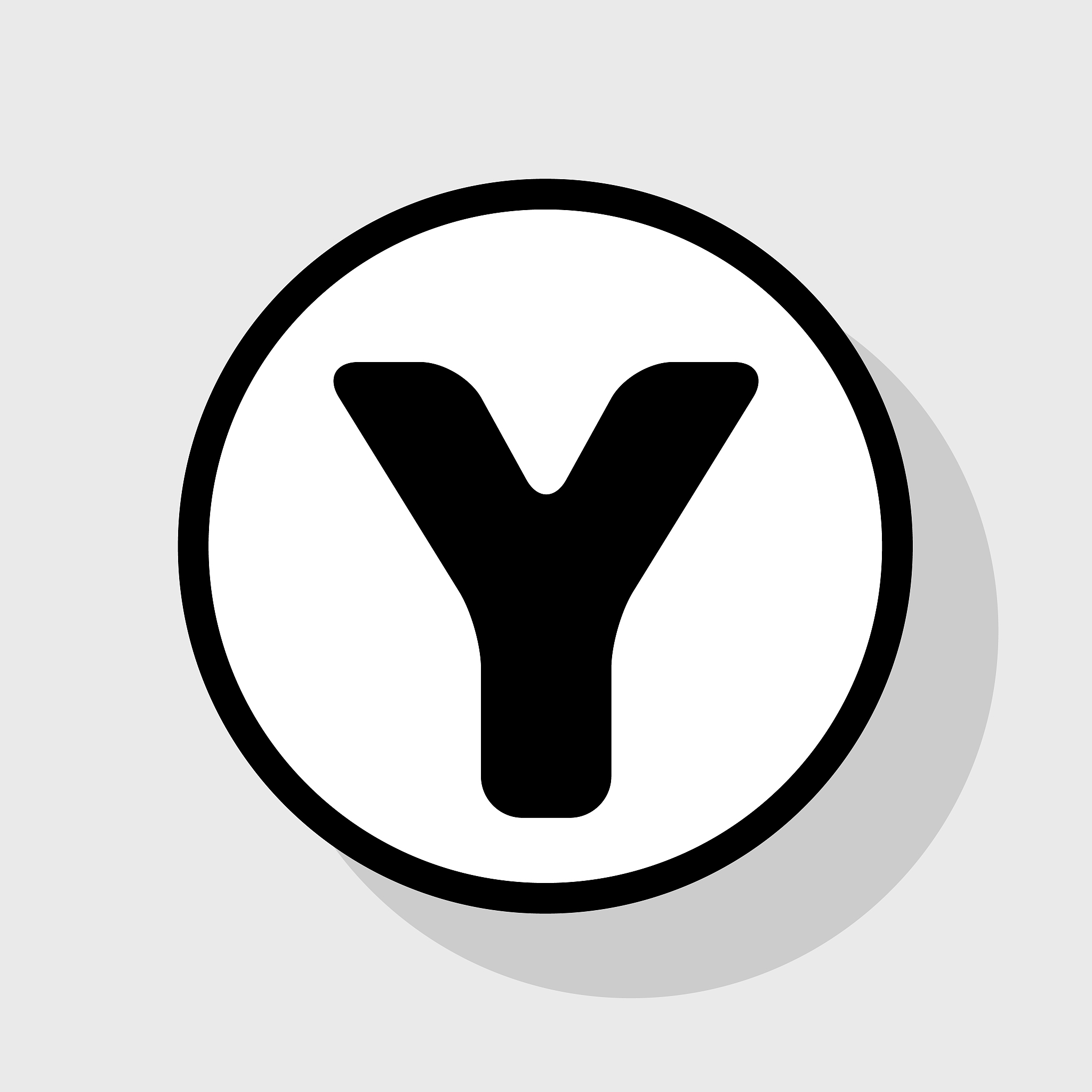 letter y sign design template element