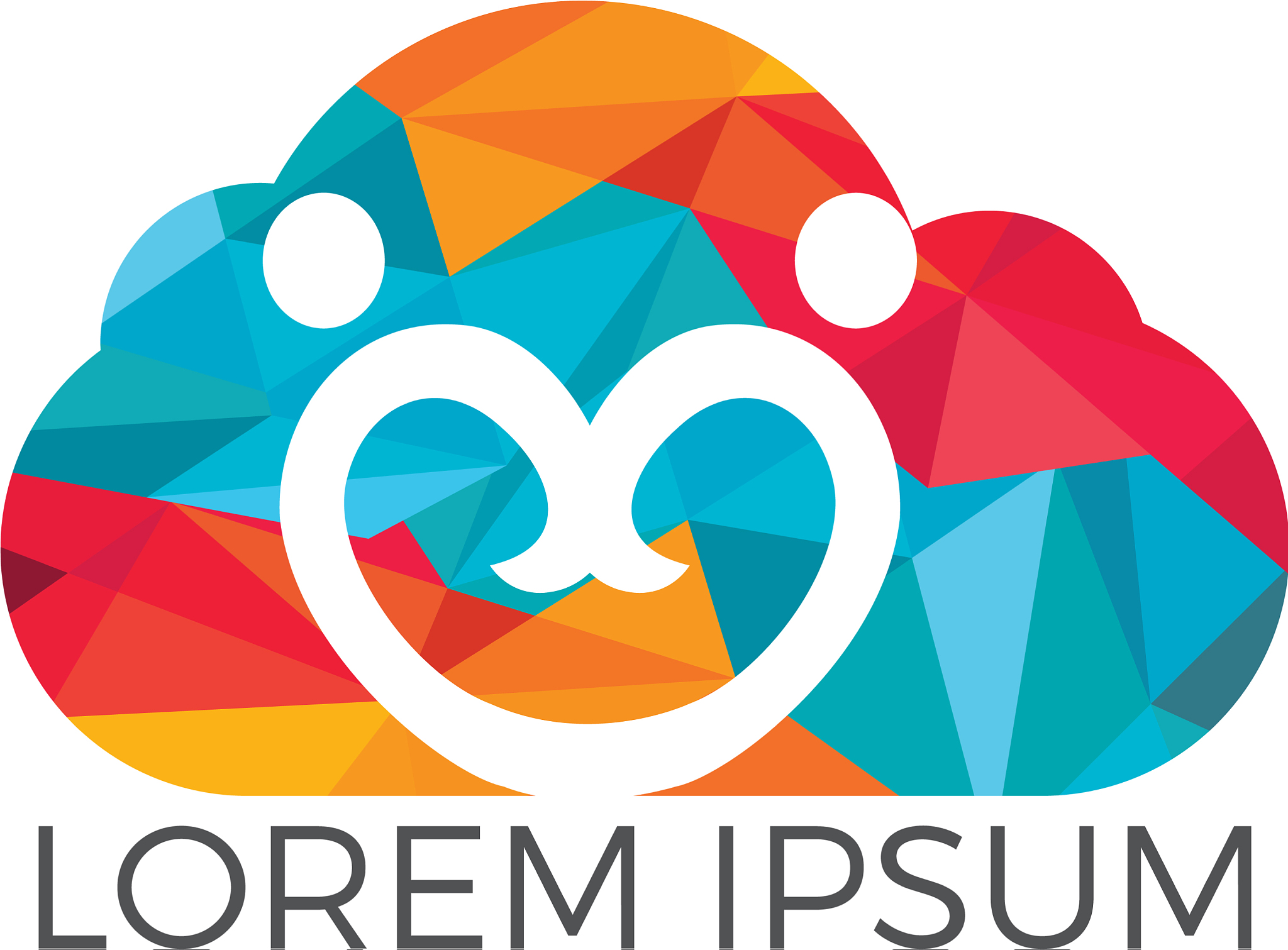 cloud couple logo design