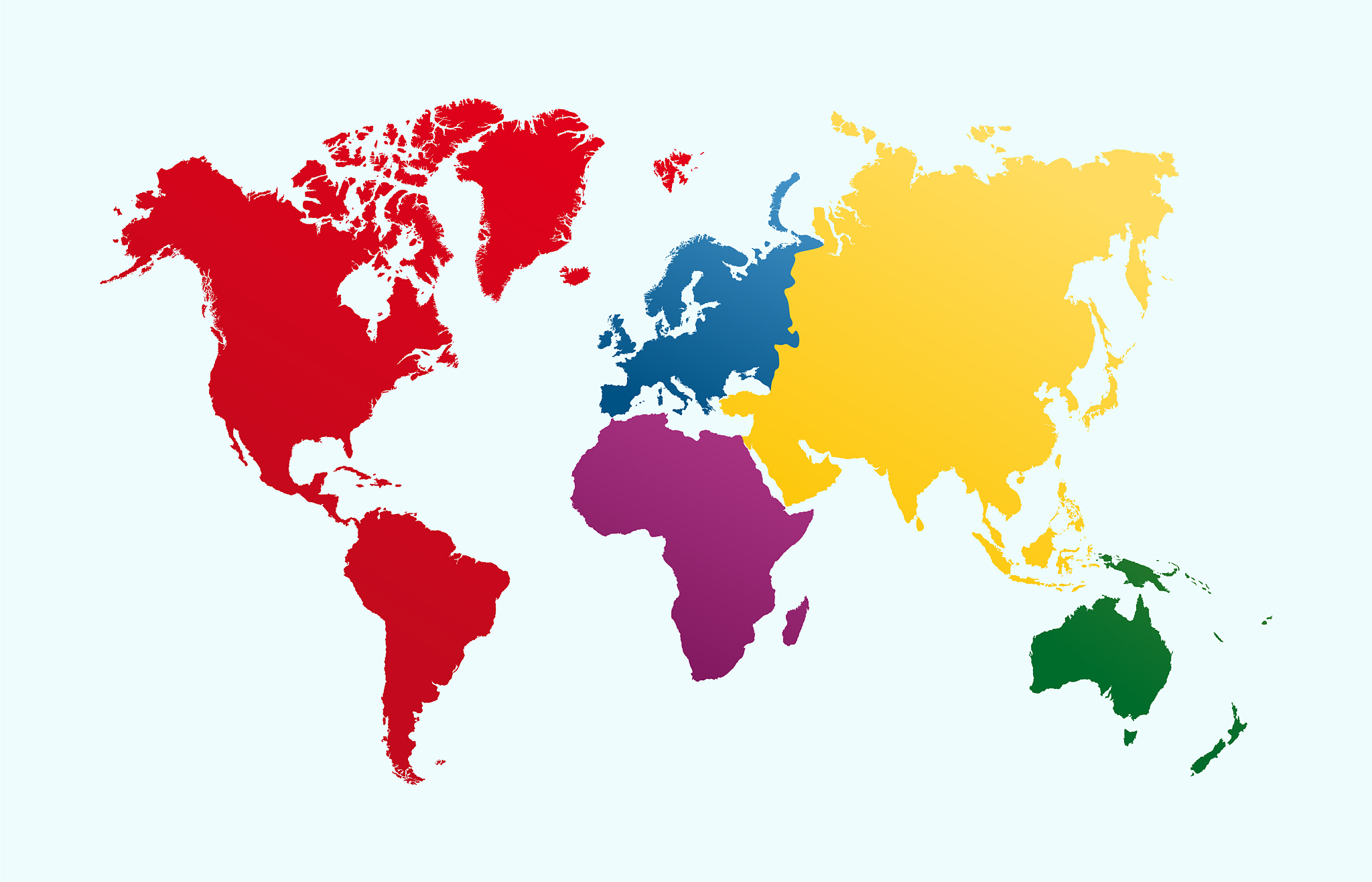 world map colorful continents atlas eps10 file