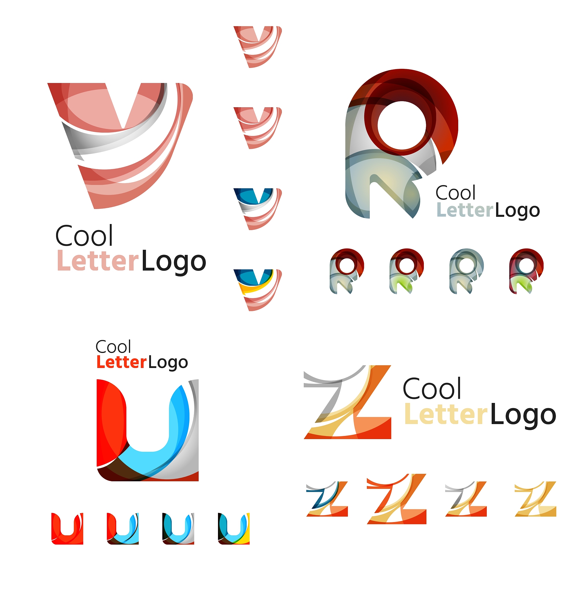 letter business emblem collection
