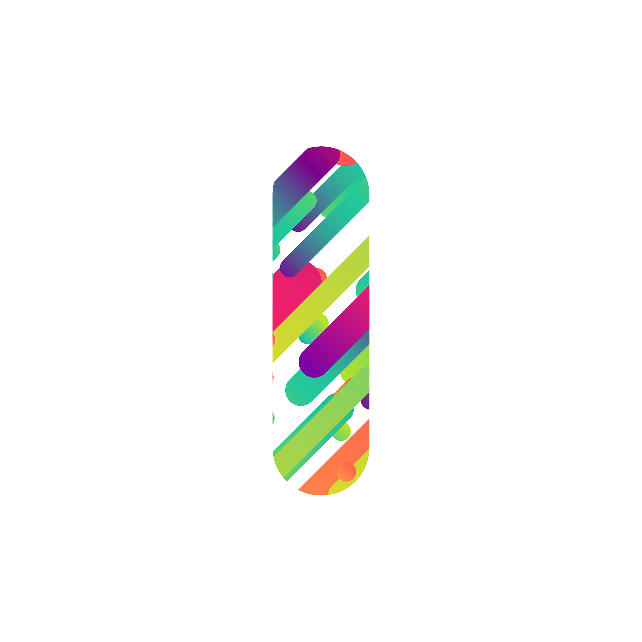 colorful character from a typeset, vector illustration