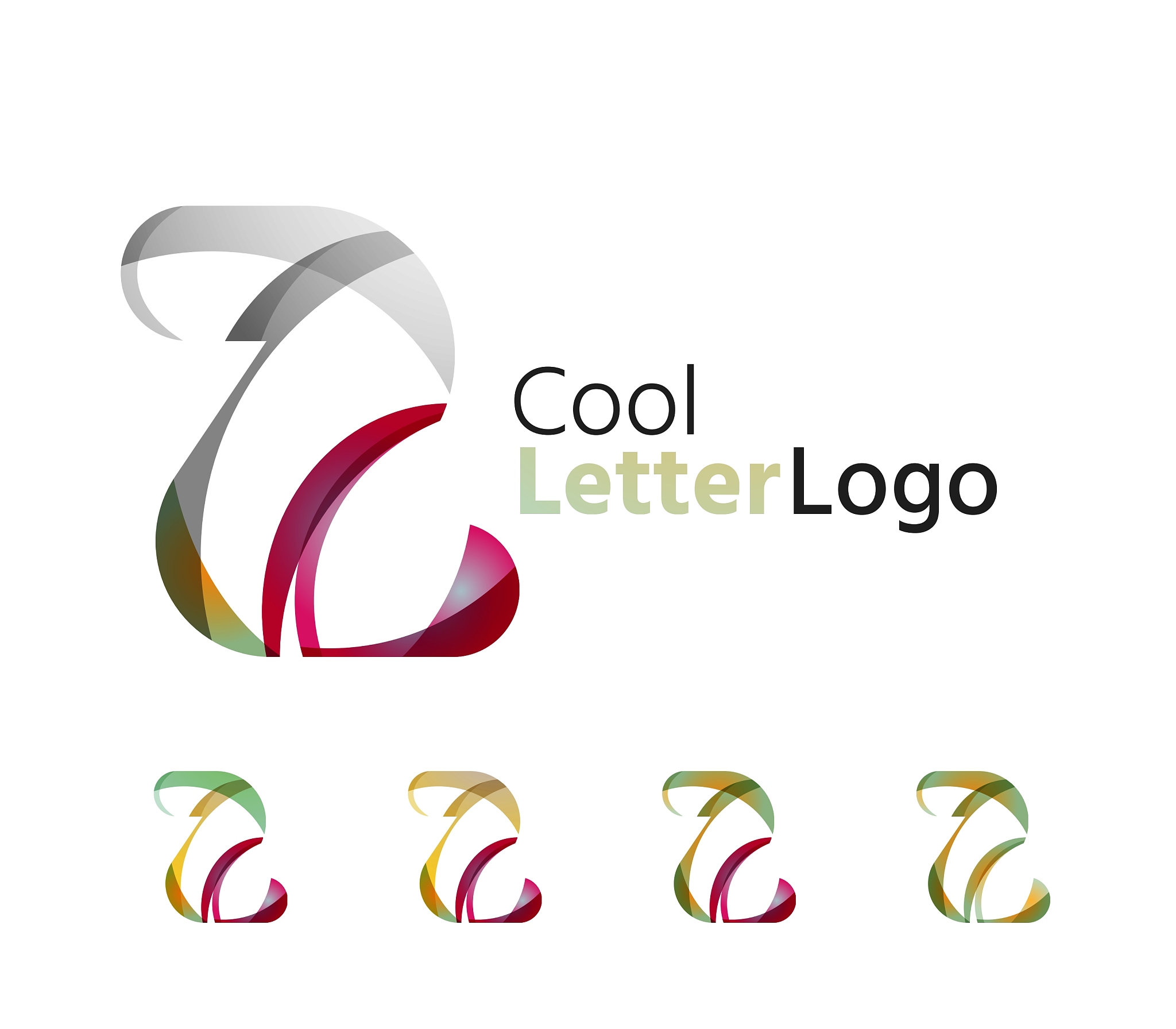 set of abstract z letter company logos business