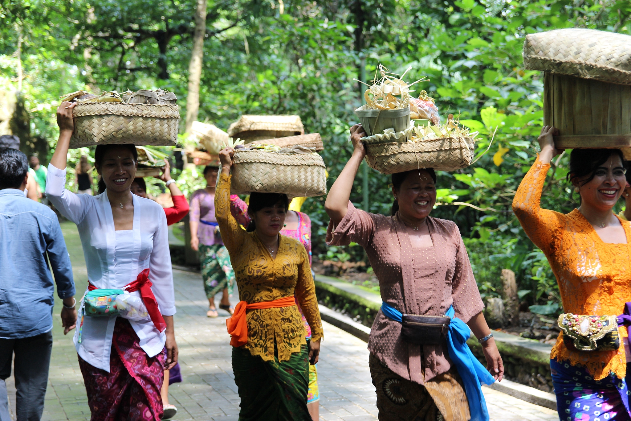 group of people in traditional clothing