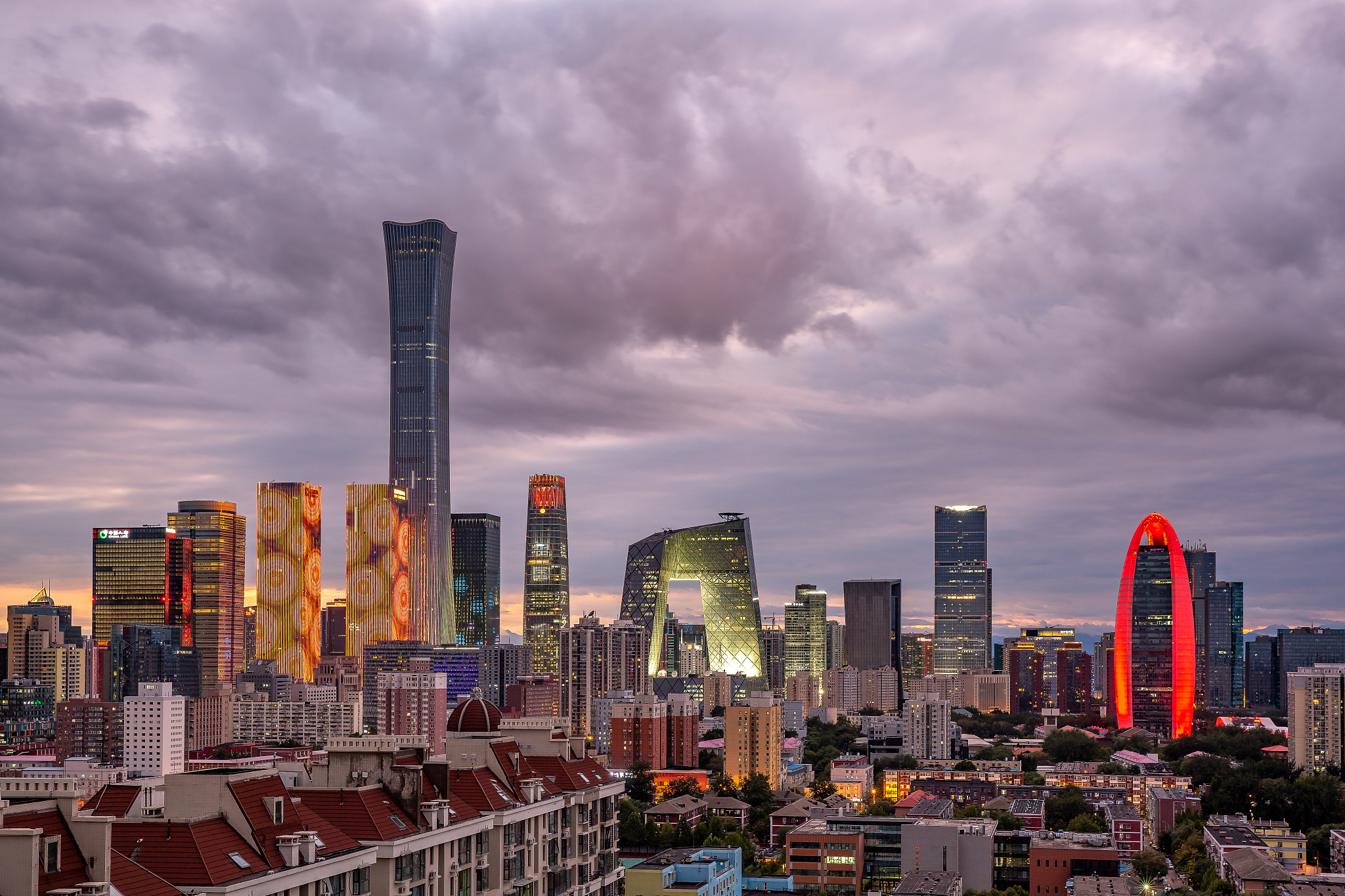 国庆期间的京城夜景