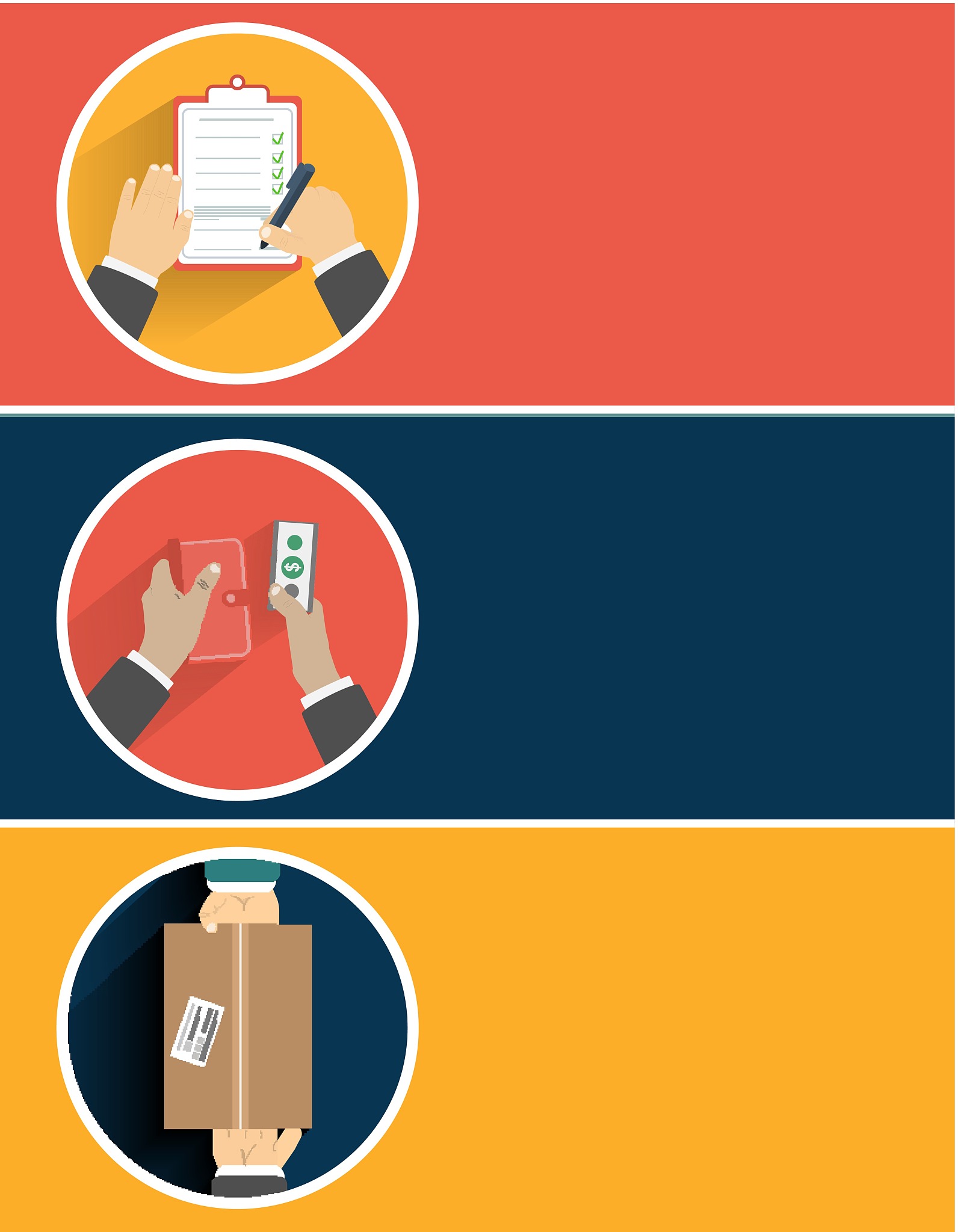 internet shopping process of purchasing