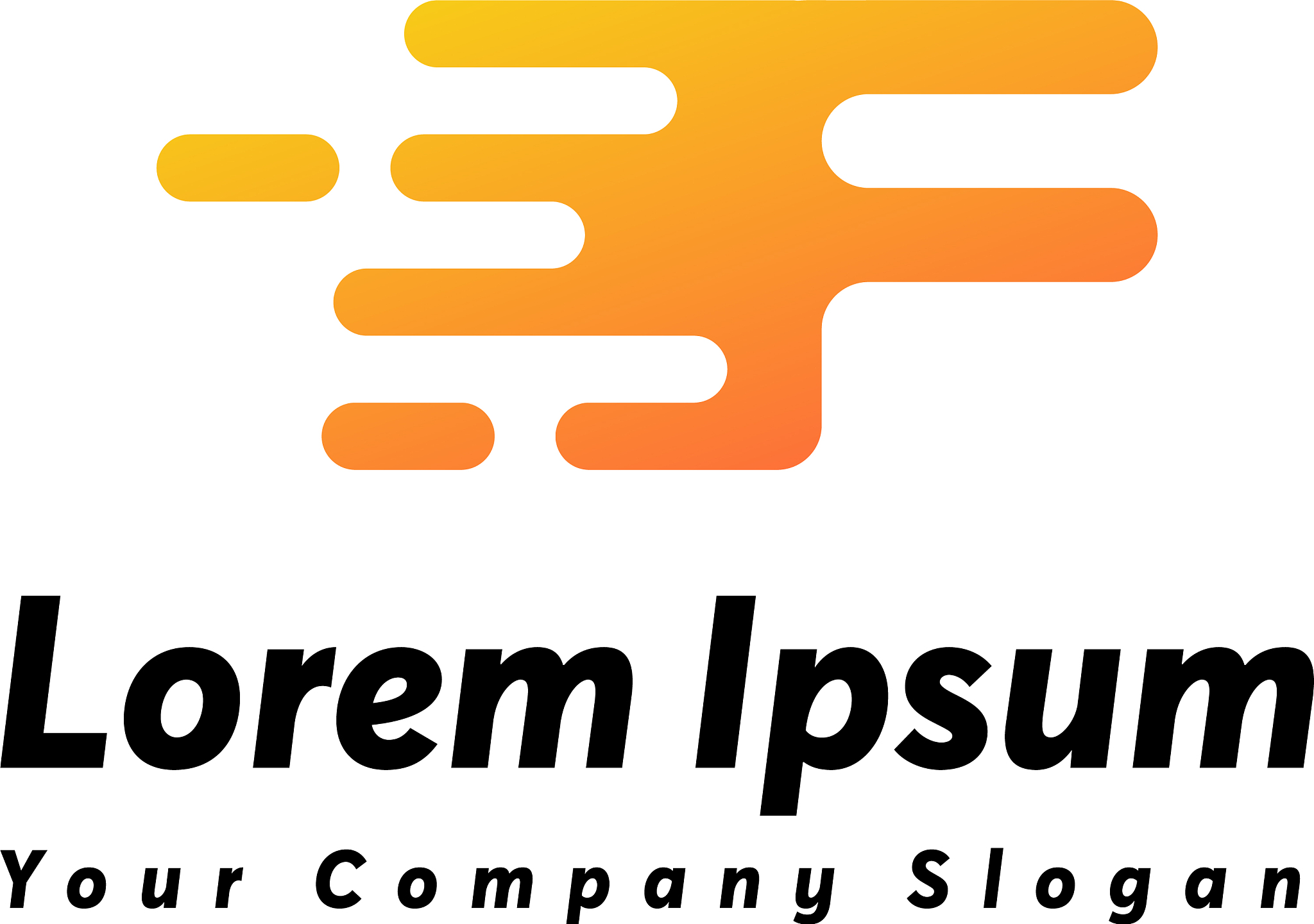 fast letter f logo icon design