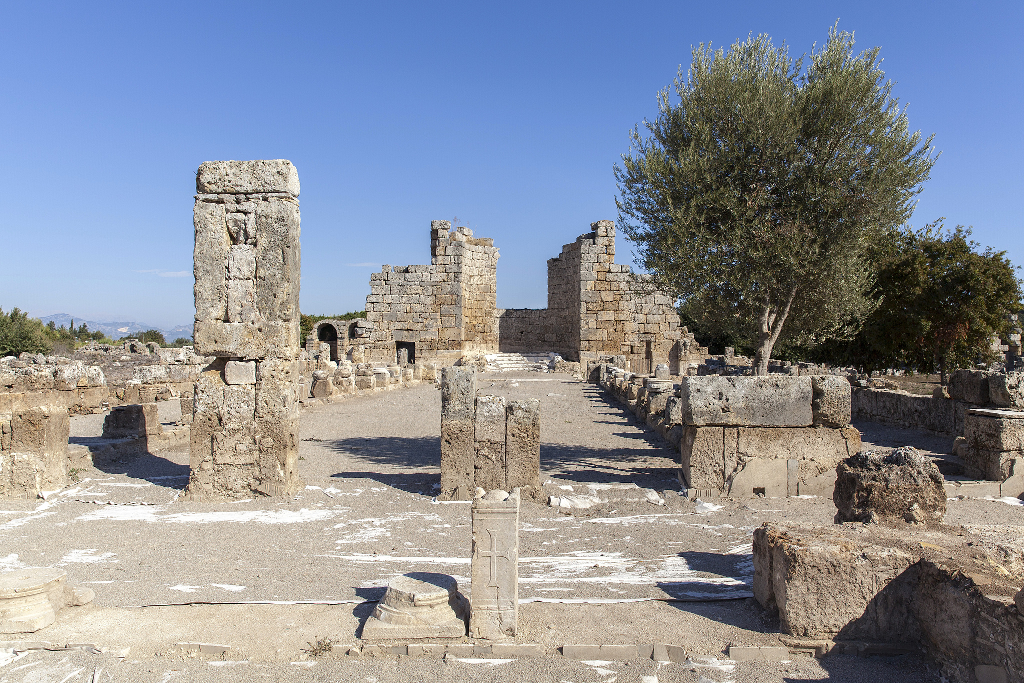 perge antique city.