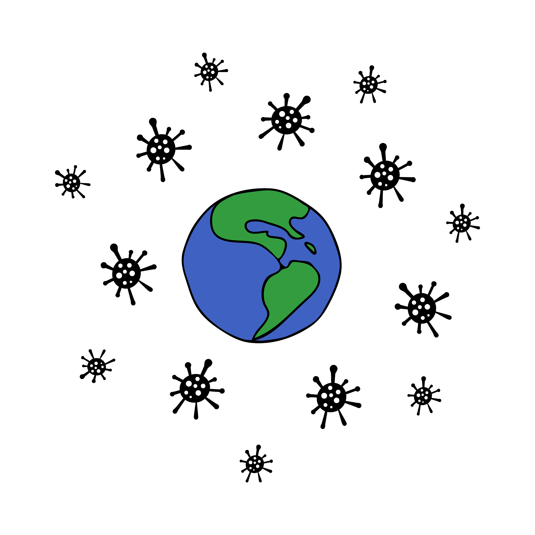 coronavirus pandemic illustration