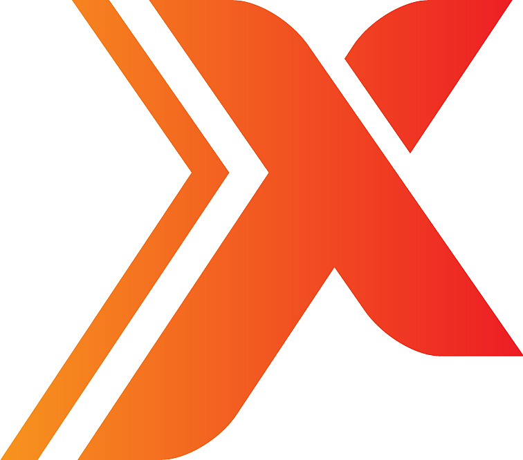 x initial sign logo