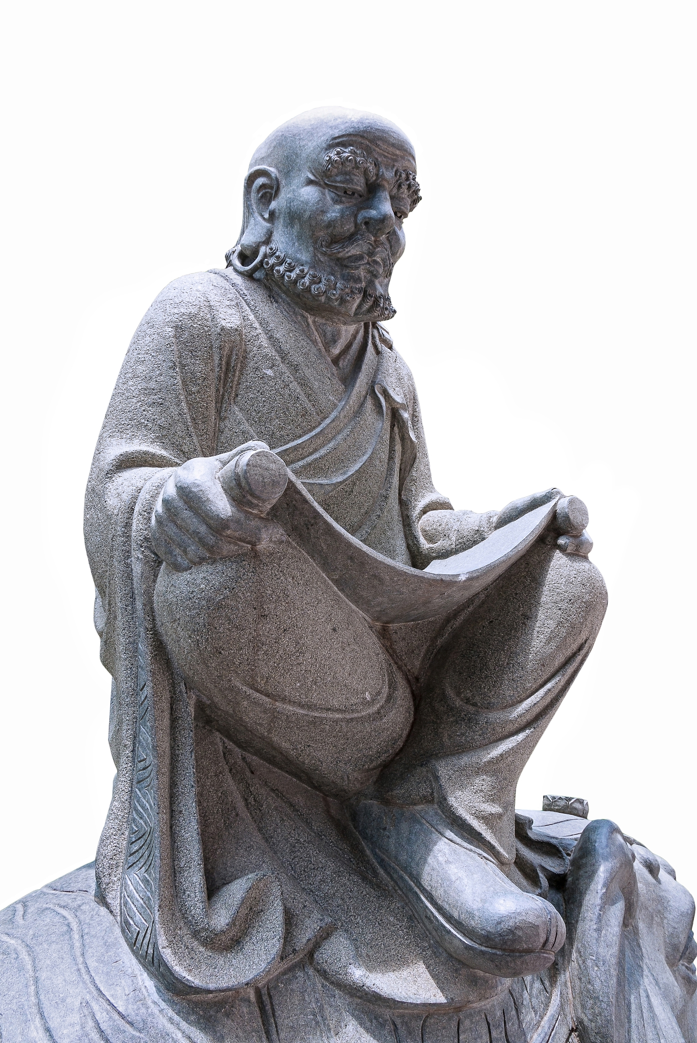 chinese monk statue.