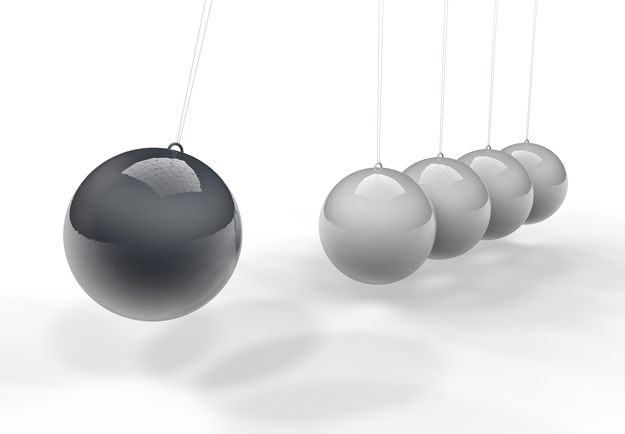 3d newton's cradle