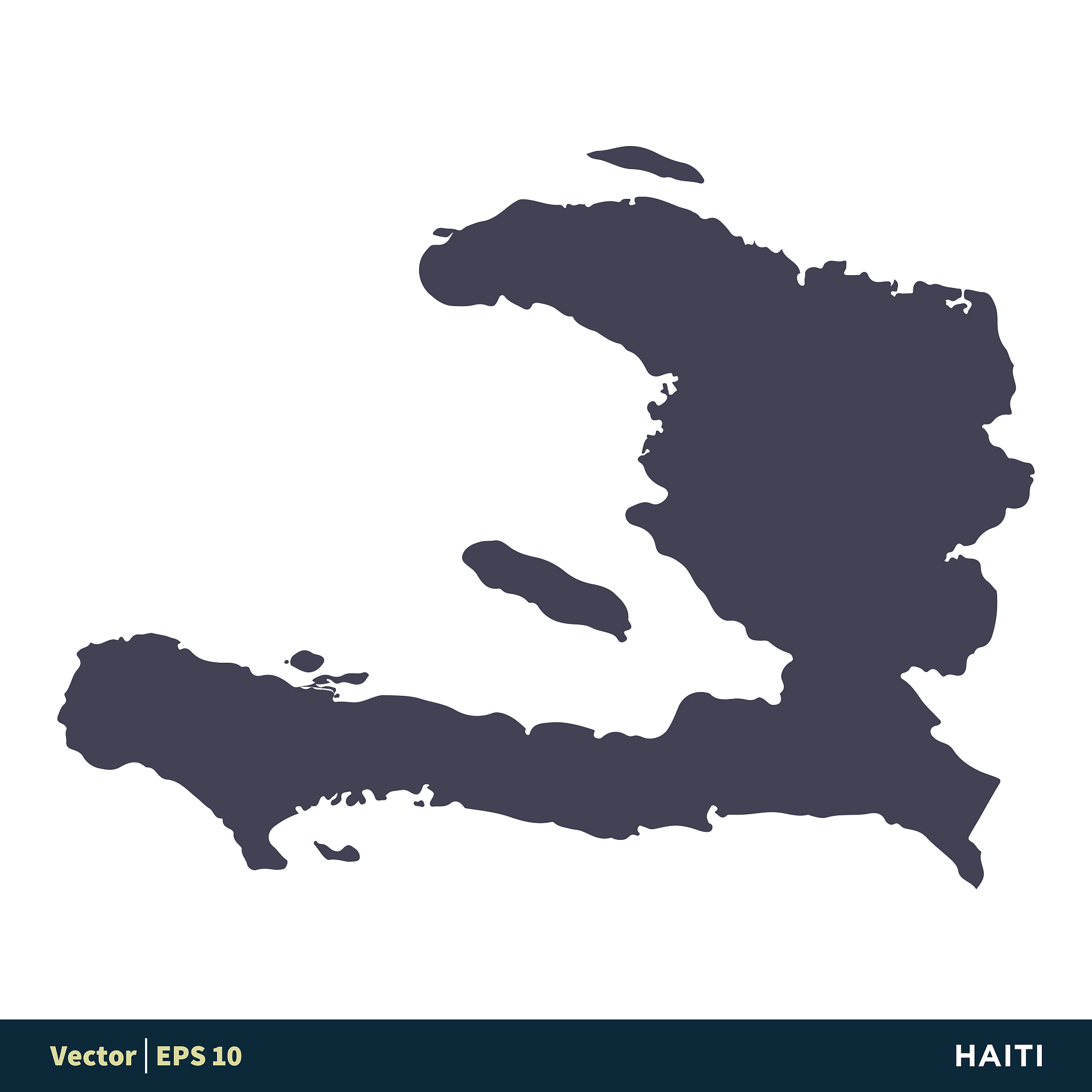 haiti - north america countries map icon vector logo template il