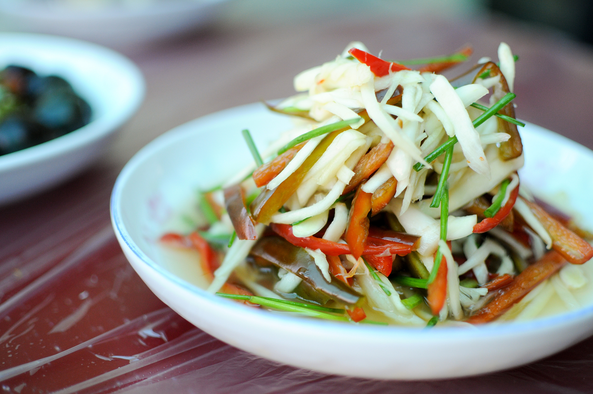 椒油爆腌萝卜皮的做法_京味儿小菜椒油爆腌萝卜皮_椒油爆腌萝卜皮怎么做_菜谱_美食天下